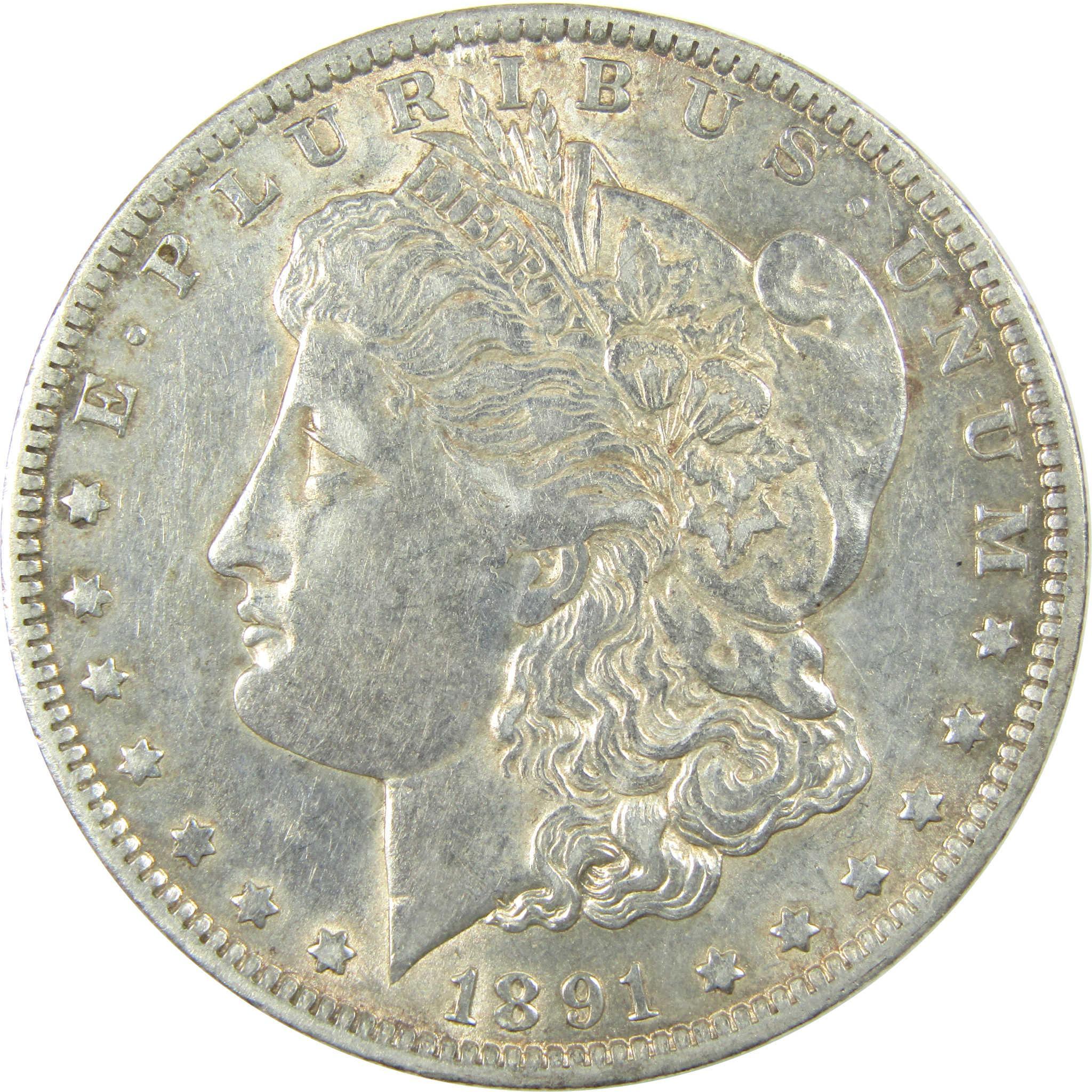 1891 O Morgan Silver Dollar AU About Uncirculated Details SKU:I24622 - Morgan coin - Morgan silver dollar - Morgan silver dollar for sale - Profile Coins & Collectibles