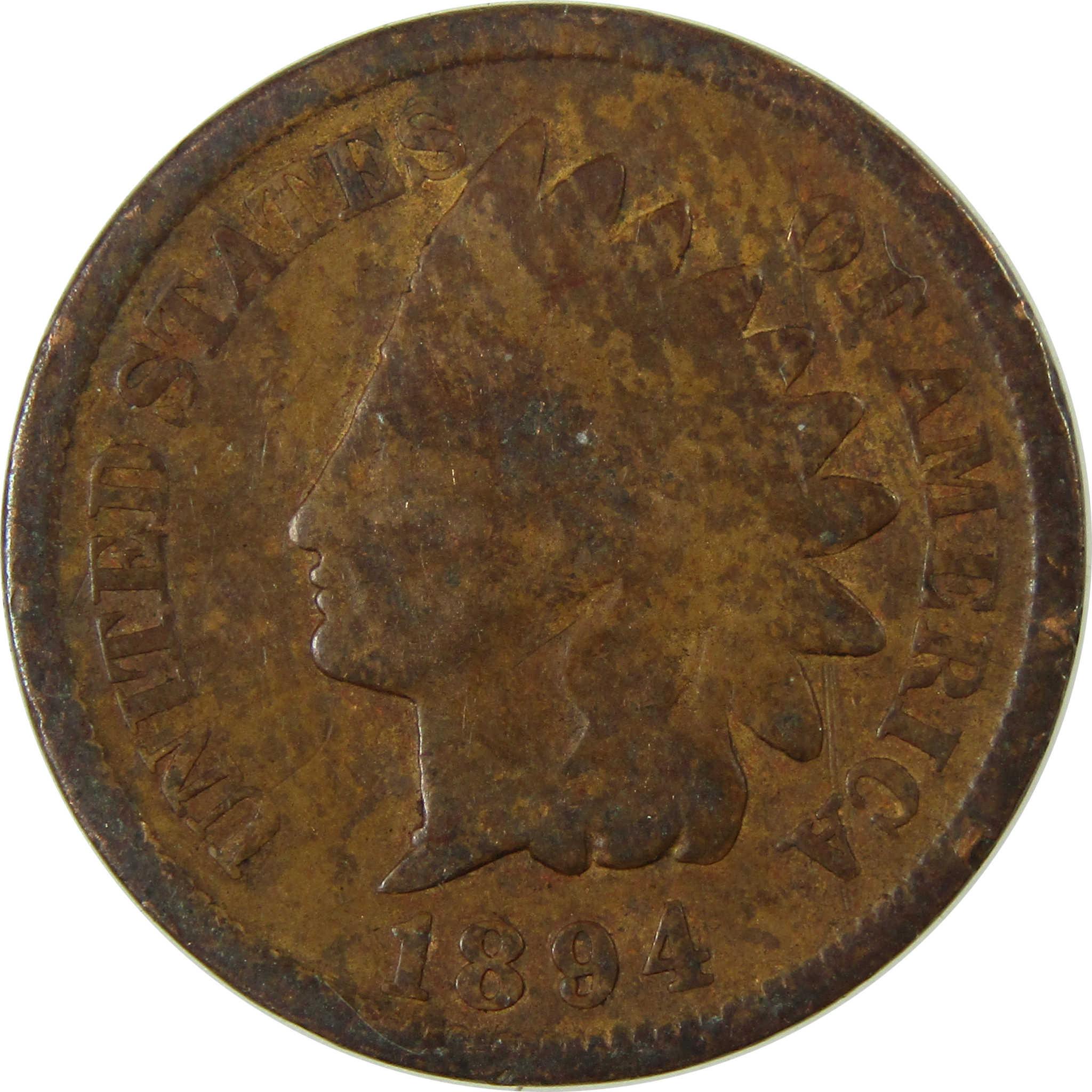 1894 Indian Head Cent G Good Penny 1c Coin Collectible SKU:I26542