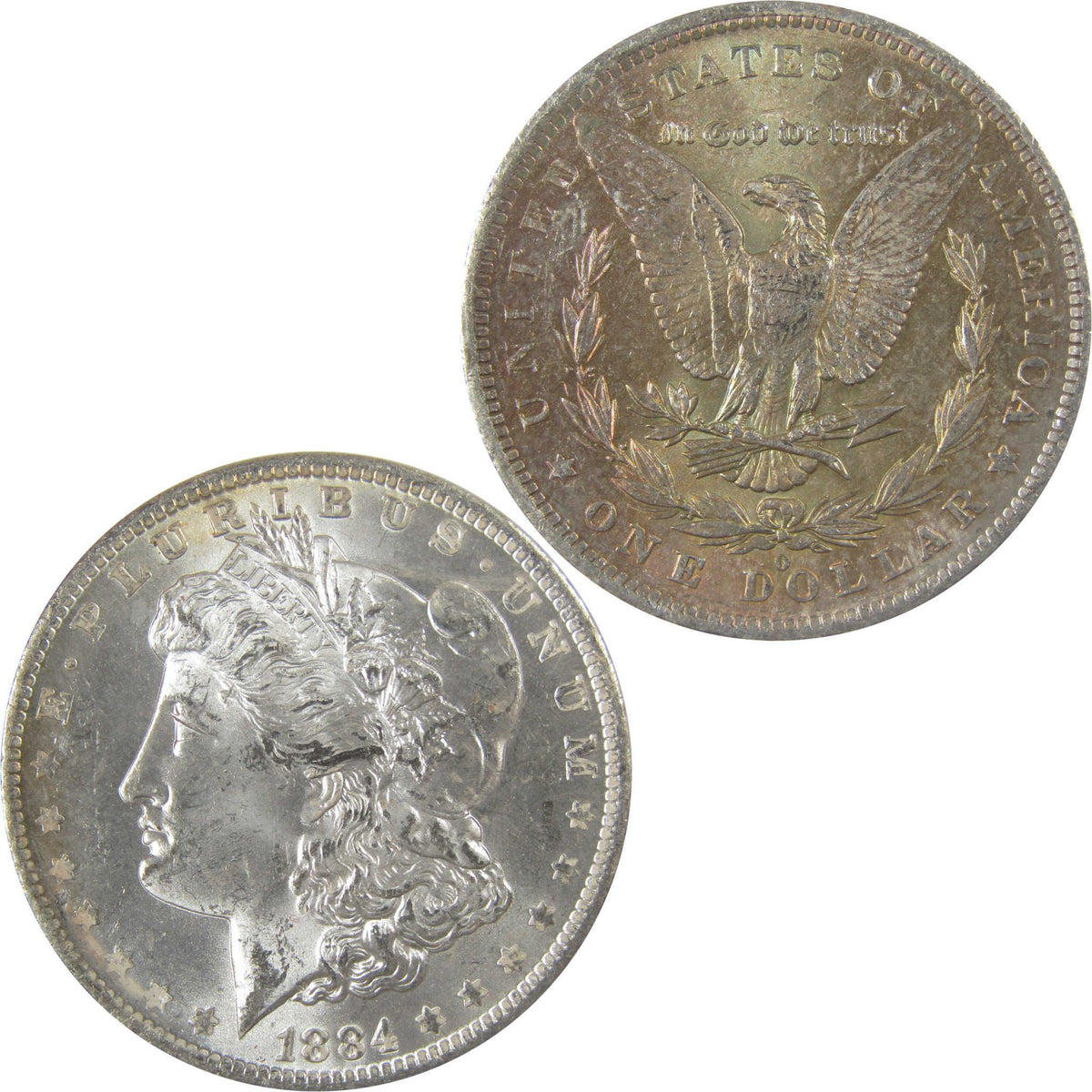 1884 O Morgan Silver Dollar BU Choice Uncirculated Toned SKU:I24167