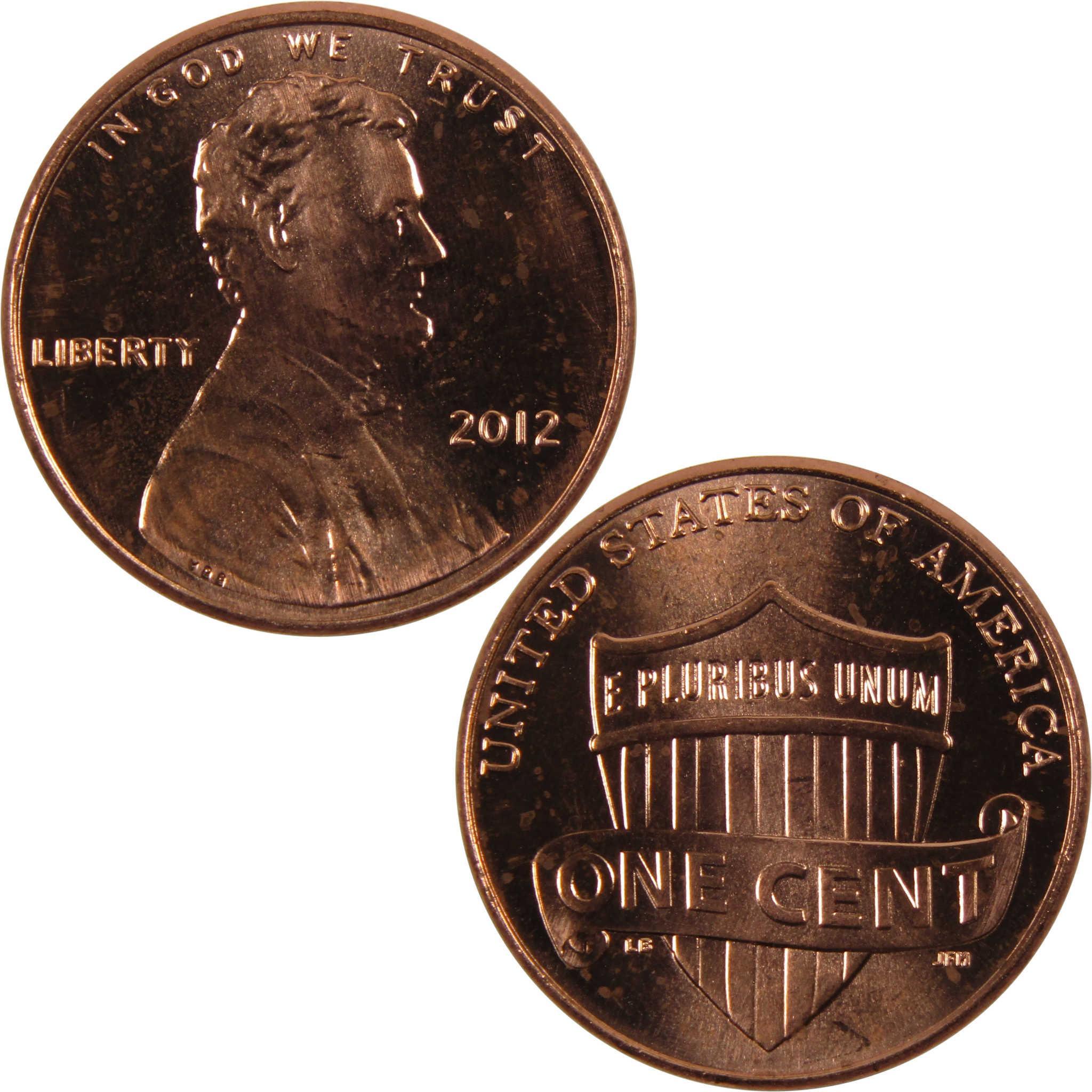 2012 Lincoln Shield Cent BU Uncirculated Penny 1c Coin