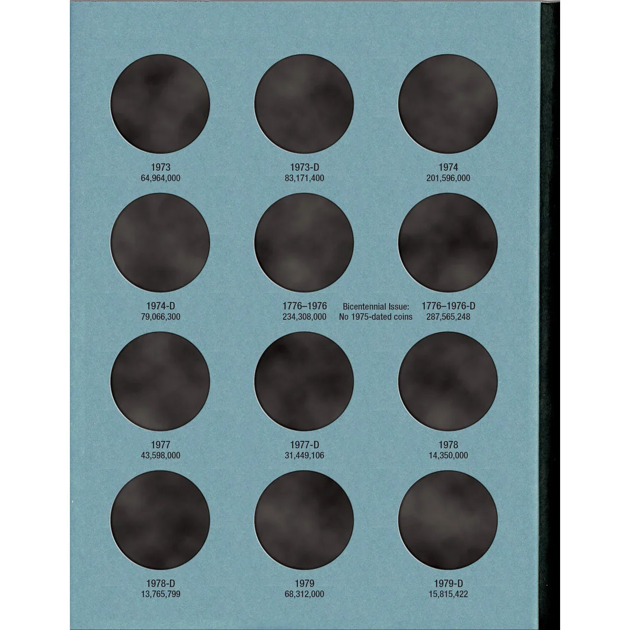 Whitman Kennedy Half Dollar Coin Folder Collection #1 1964-1985