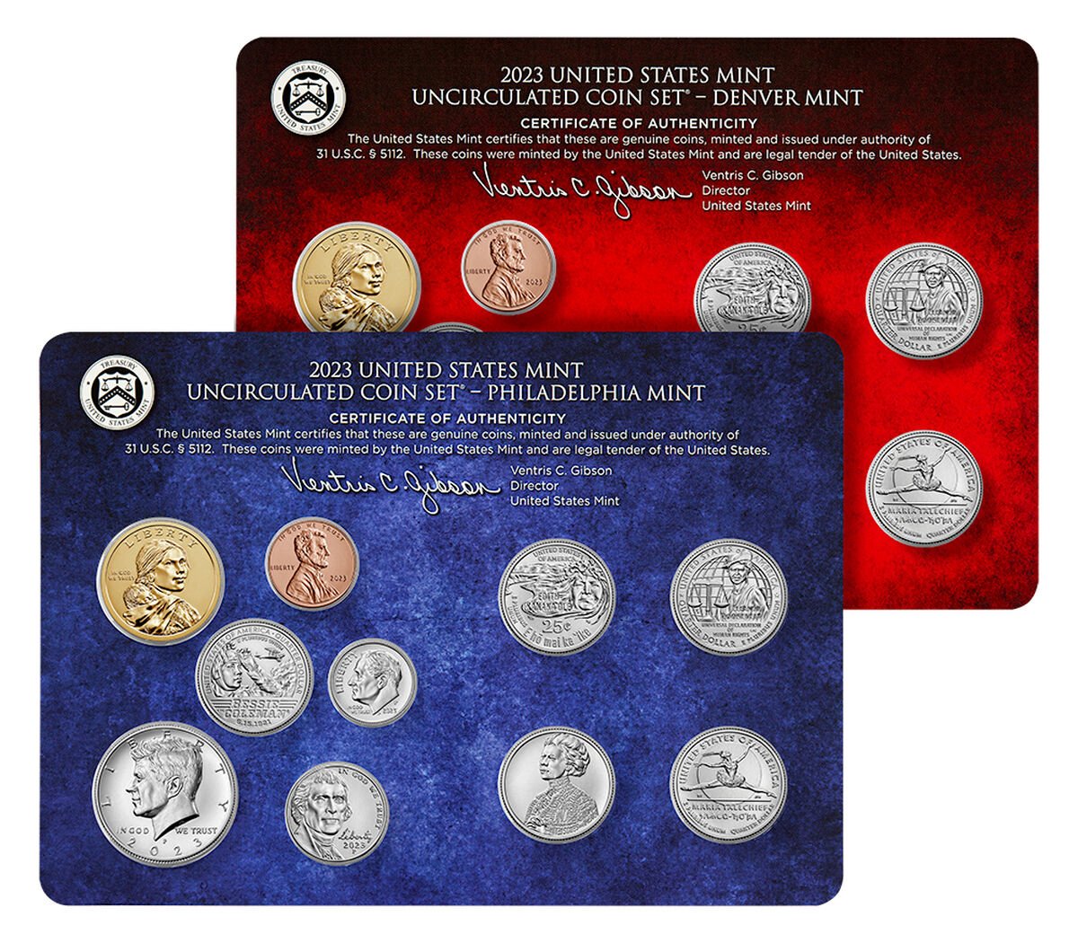 2023 Uncirculated Coin Set U.S Mint Government Packaging OGP COA