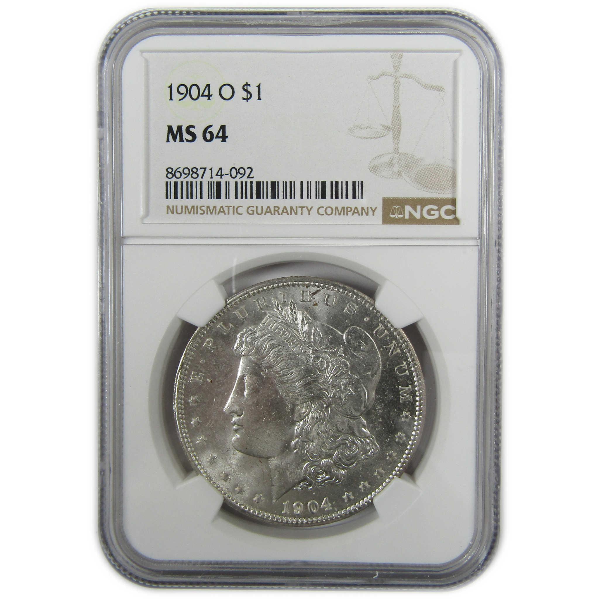 1904 O Morgan Silver Dollar MS 64 NGC Uncirculated $1 Coin SKU:I27905 - Morgan coin - Morgan silver dollar - Morgan silver dollar for sale - Profile Coins & Collectibles