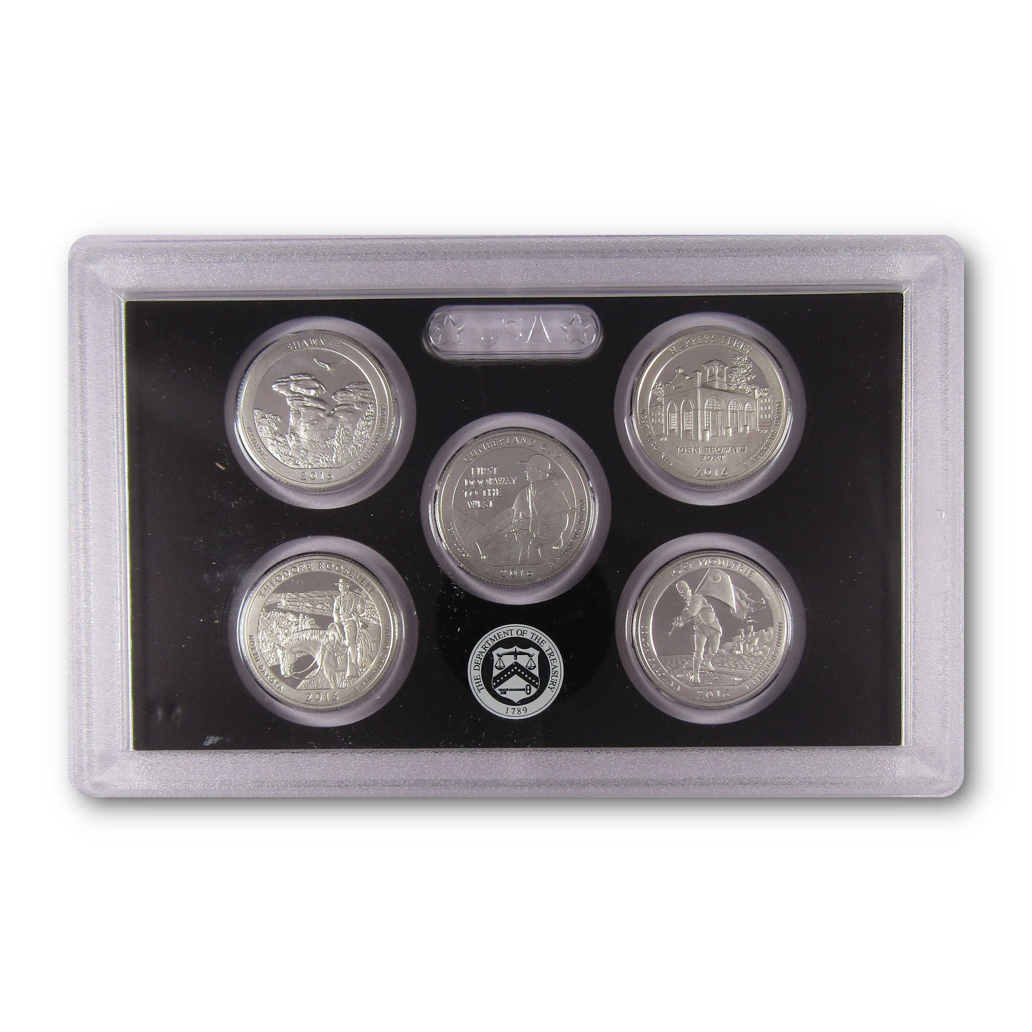 2016 America the Beautiful Quarter Silver Proof Set U.S. Mint OGP COA