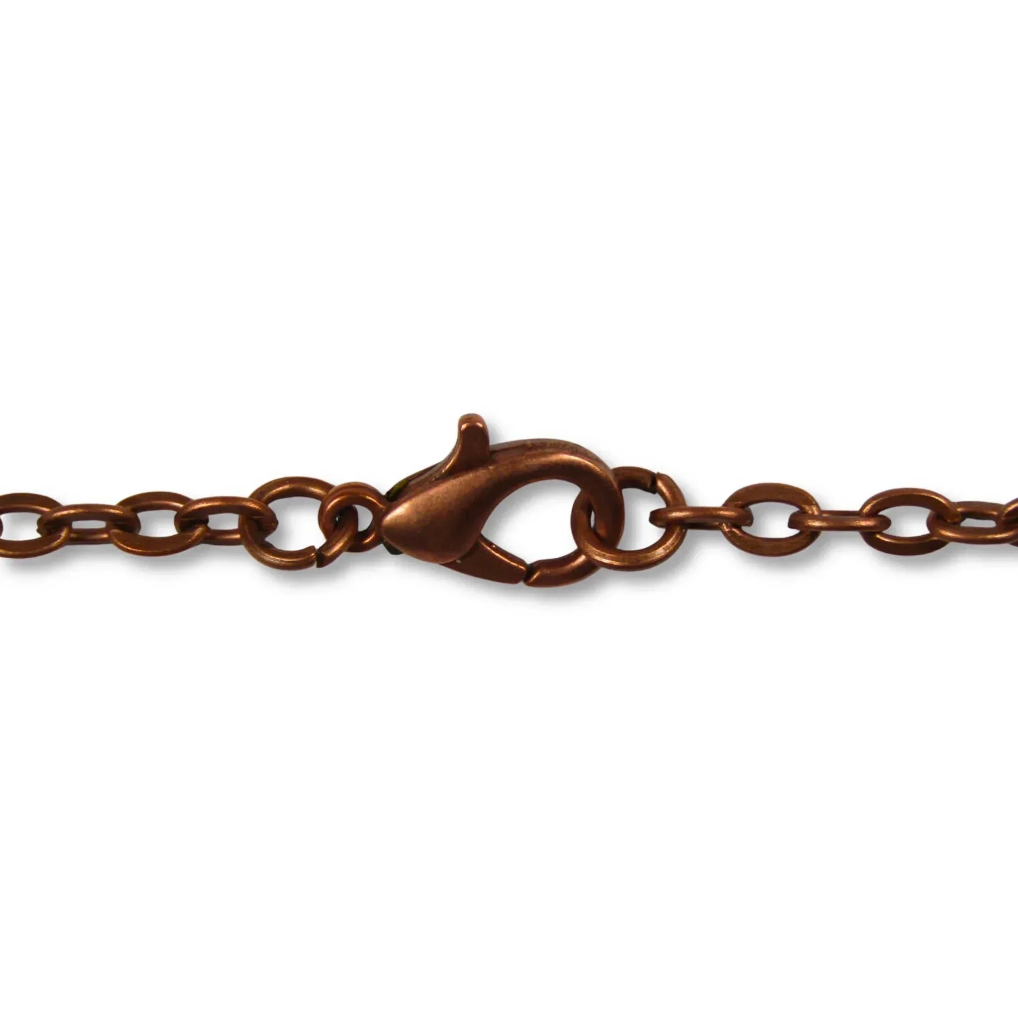 Enamel Indian Head Cent Necklace with Chain