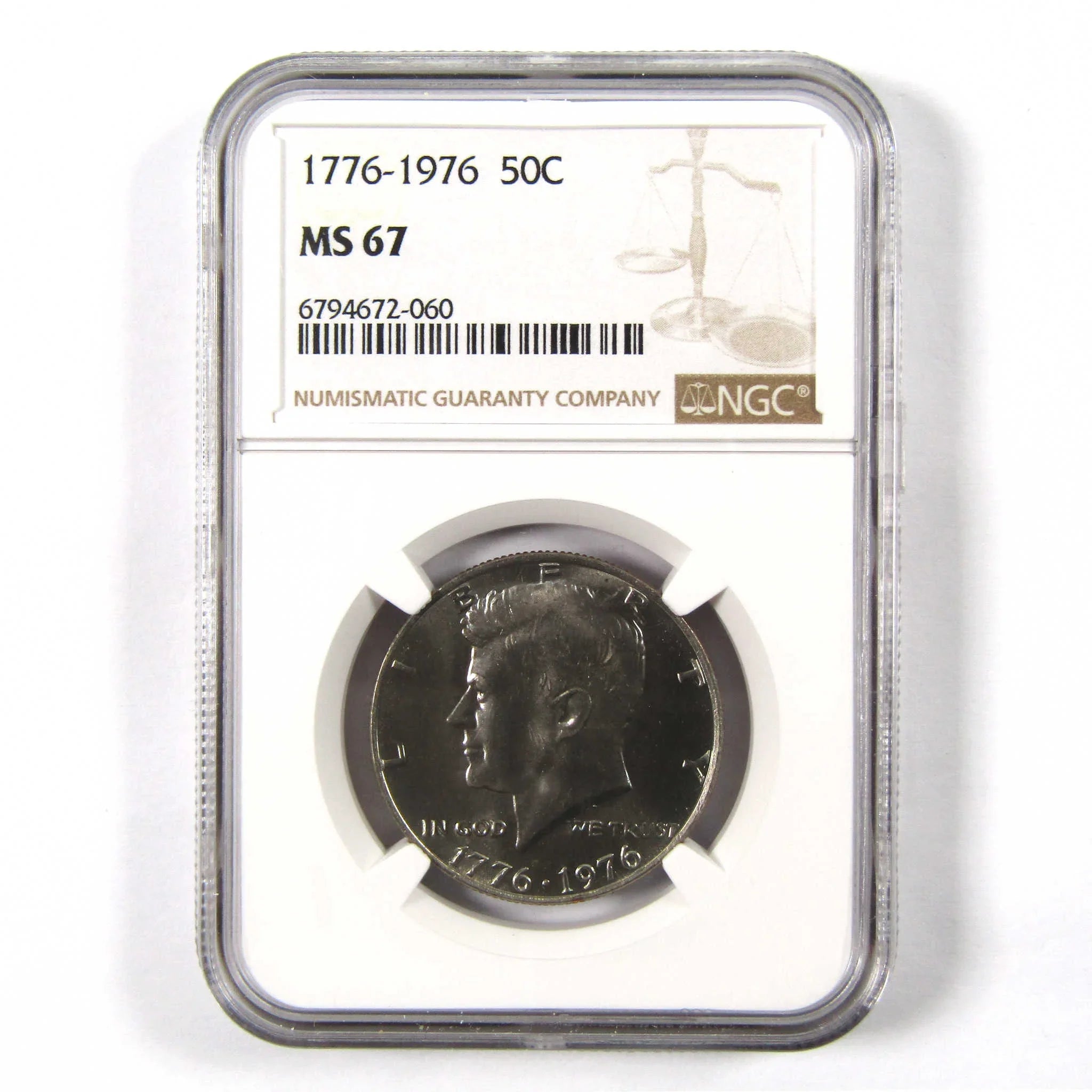 1976 Kennedy Bicentennial 50c MS 67 NGC Clad Unc SKU:I9817