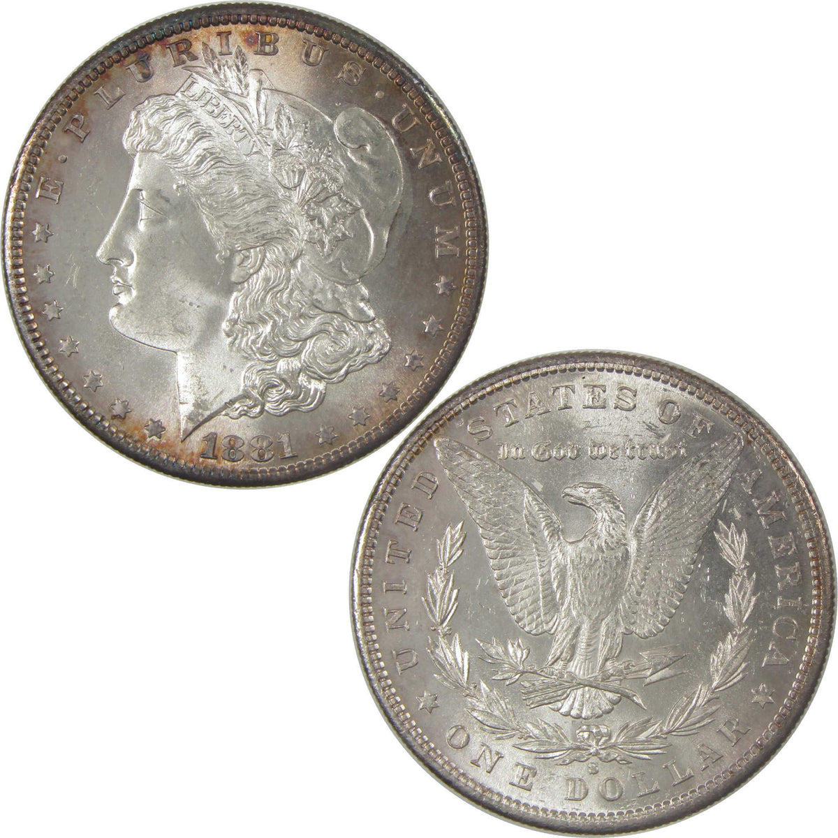 1881 S Morgan Silver Dollar BU Gem Uncirculated Mint State $1 Coin - Morgan coin - Morgan silver dollar - Morgan silver dollar for sale - Profile Coins & Collectibles