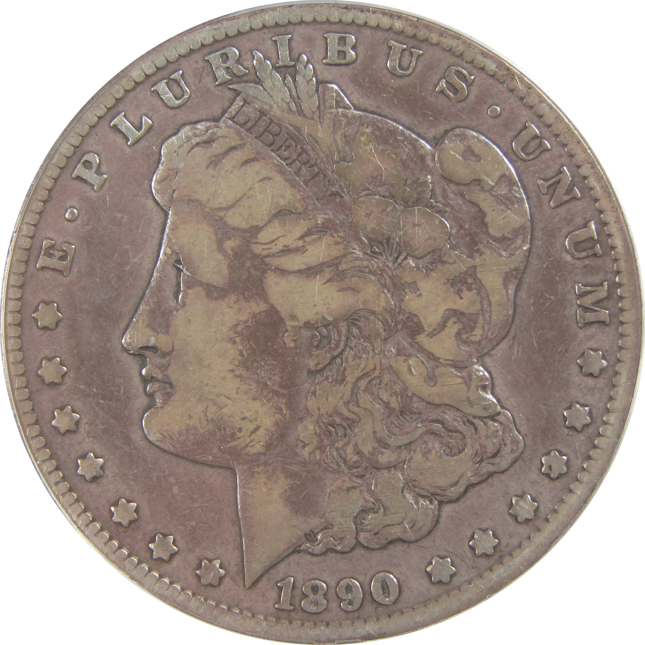 1890 CC Morgan Dollar F 12 ANACS Silver $1 Coin SKU:I22212 - Morgan coin - Morgan silver dollar - Morgan silver dollar for sale - Profile Coins & Collectibles