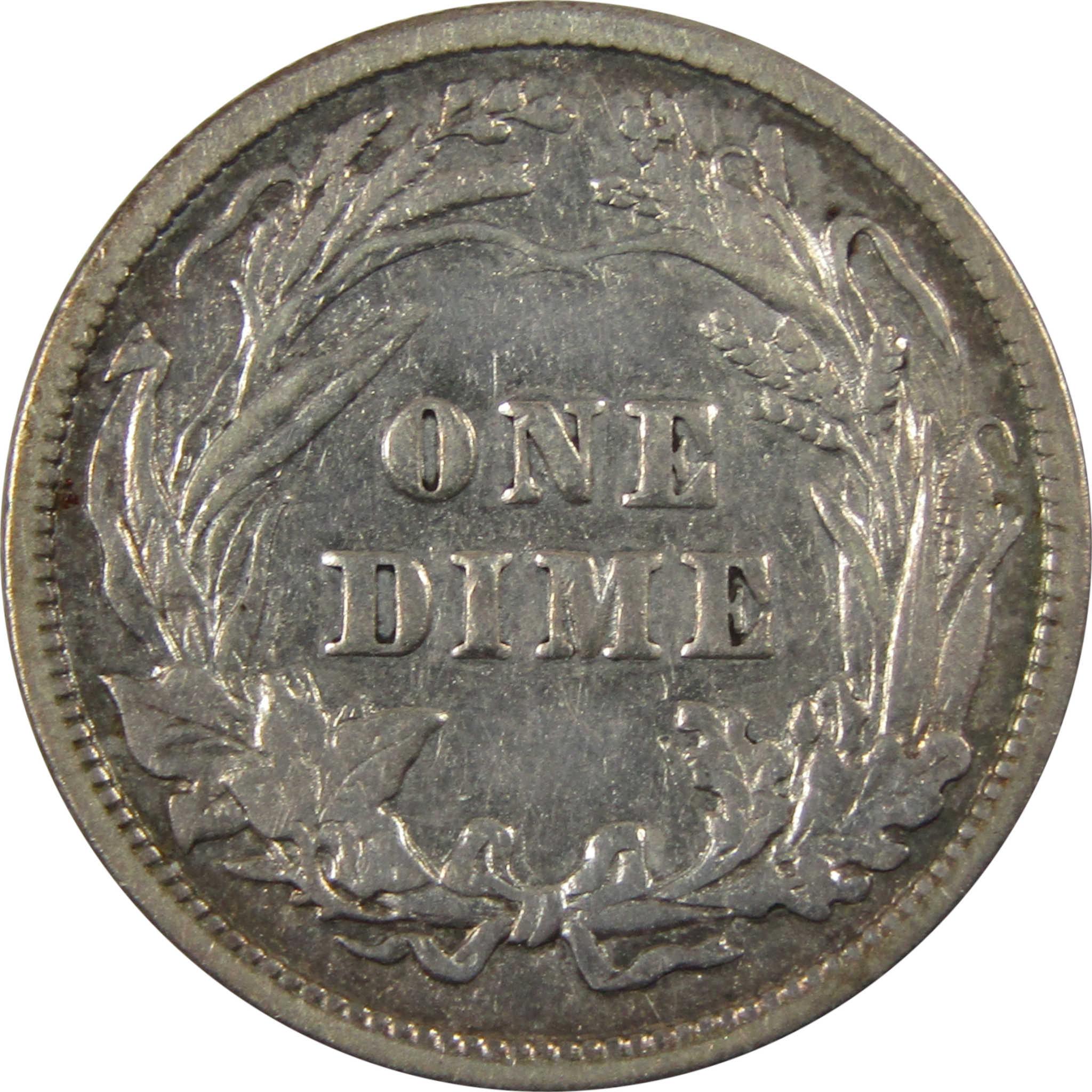 1900 Barber Silver Dime XF EF Extremely Fine Details SKU:CP1343