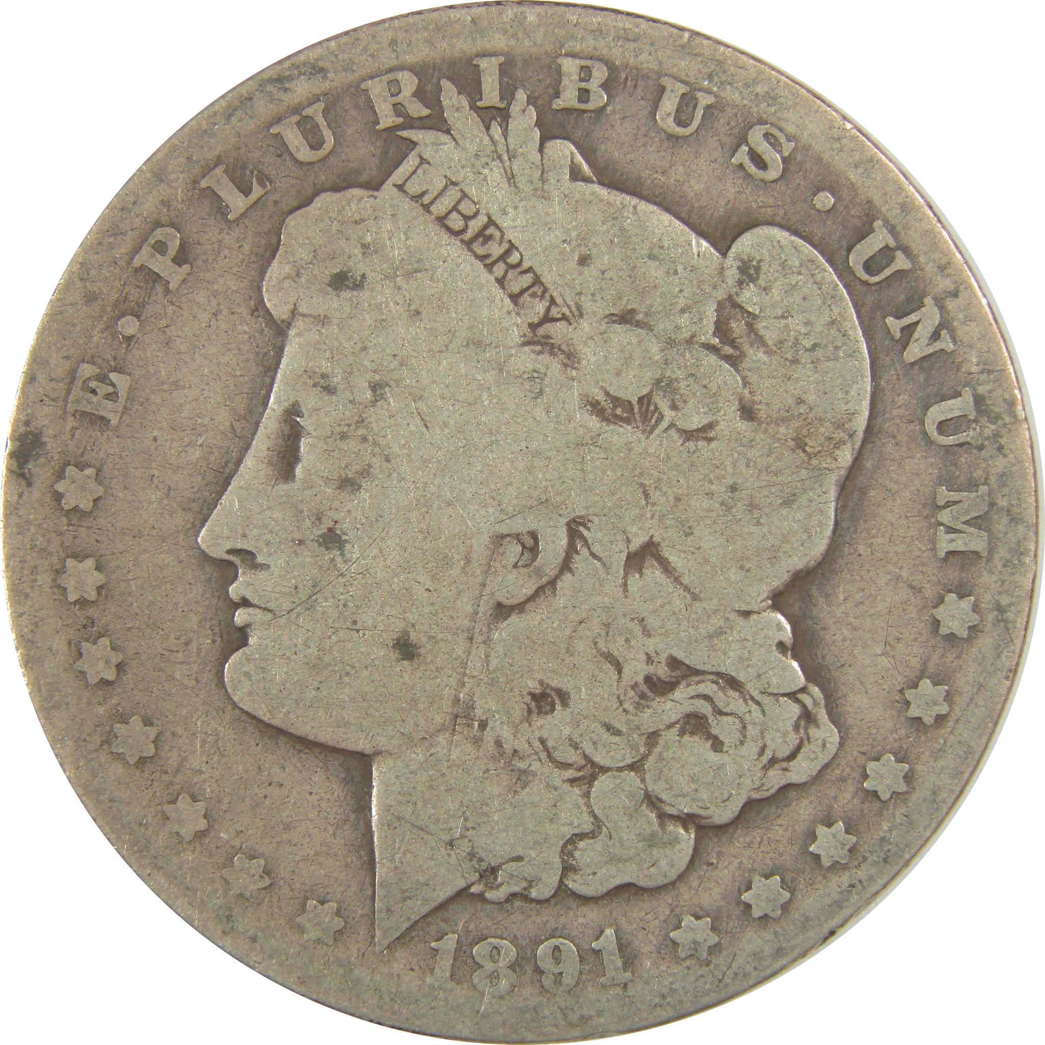 1891 O E on Reverse Morgan Dollar AG About Good Silver SKU:I19683 - Morgan coin - Morgan silver dollar - Morgan silver dollar for sale - Profile Coins & Collectibles