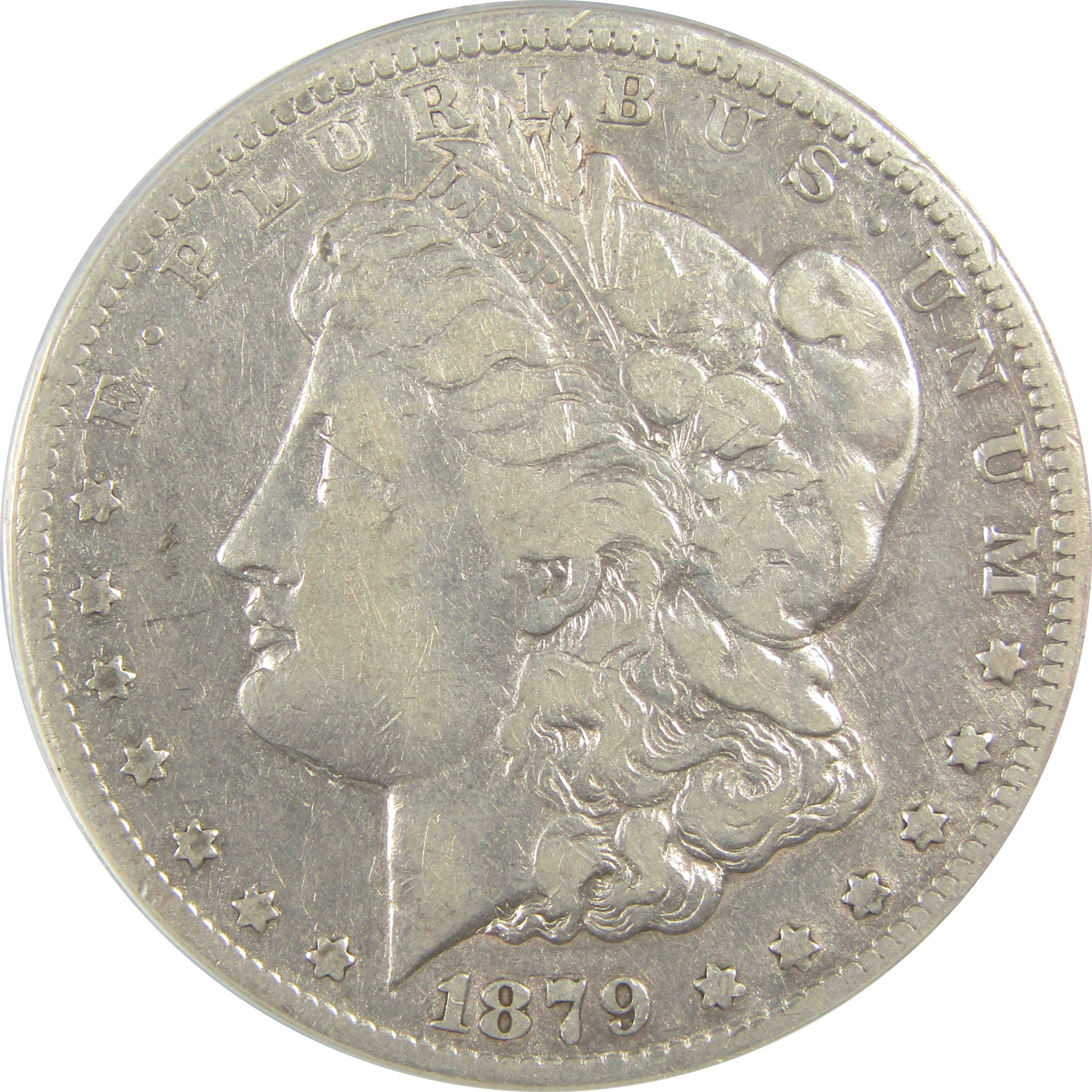 1879 CC Morgan Dollar F 15 Details ANACS Silver $1 Coin SKU:I21901 - Morgan coin - Morgan silver dollar - Morgan silver dollar for sale - Profile Coins & Collectibles
