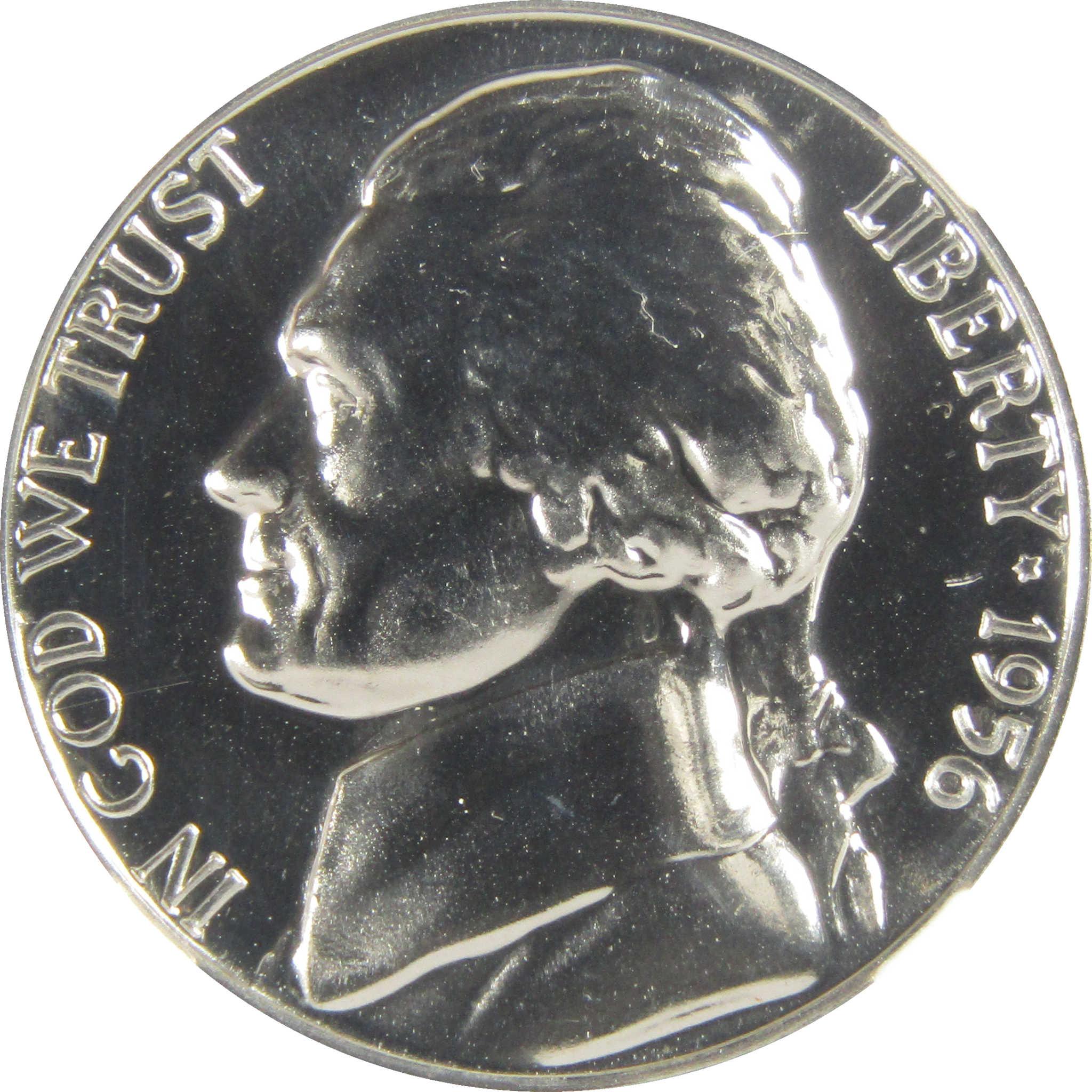 1956 Jefferson Nickel PF 68 NGC Proof 5c Coin Collectible SKU:I27371