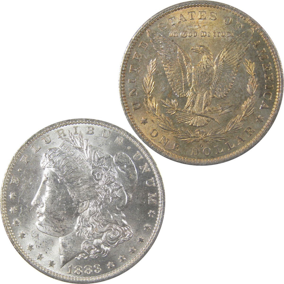 1883 O Morgan Silver Dollar Uncirculated Mint State Toned SKU:I24876