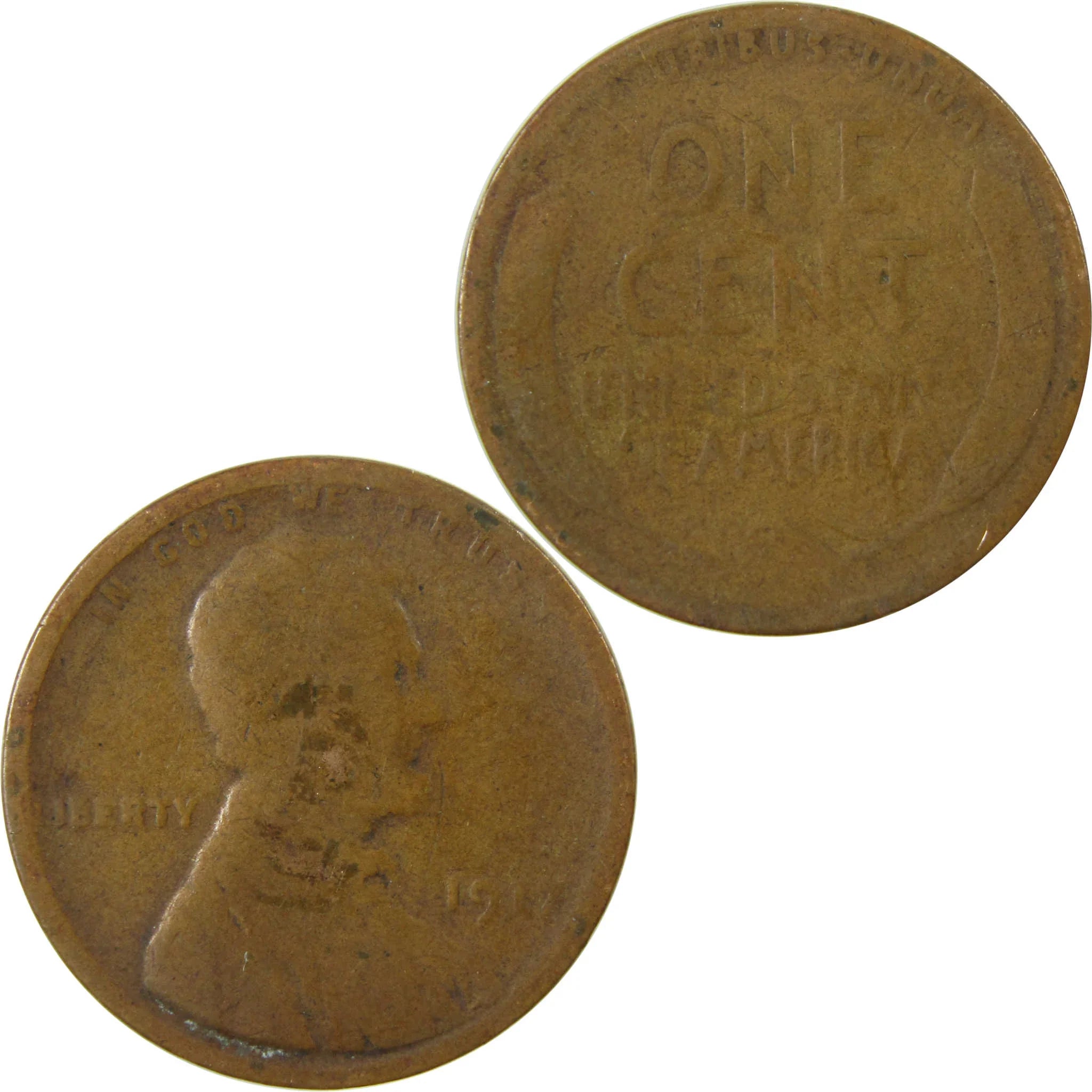 1917 Lincoln Wheat Cent G Good Penny 1c Coin SKU:I26833