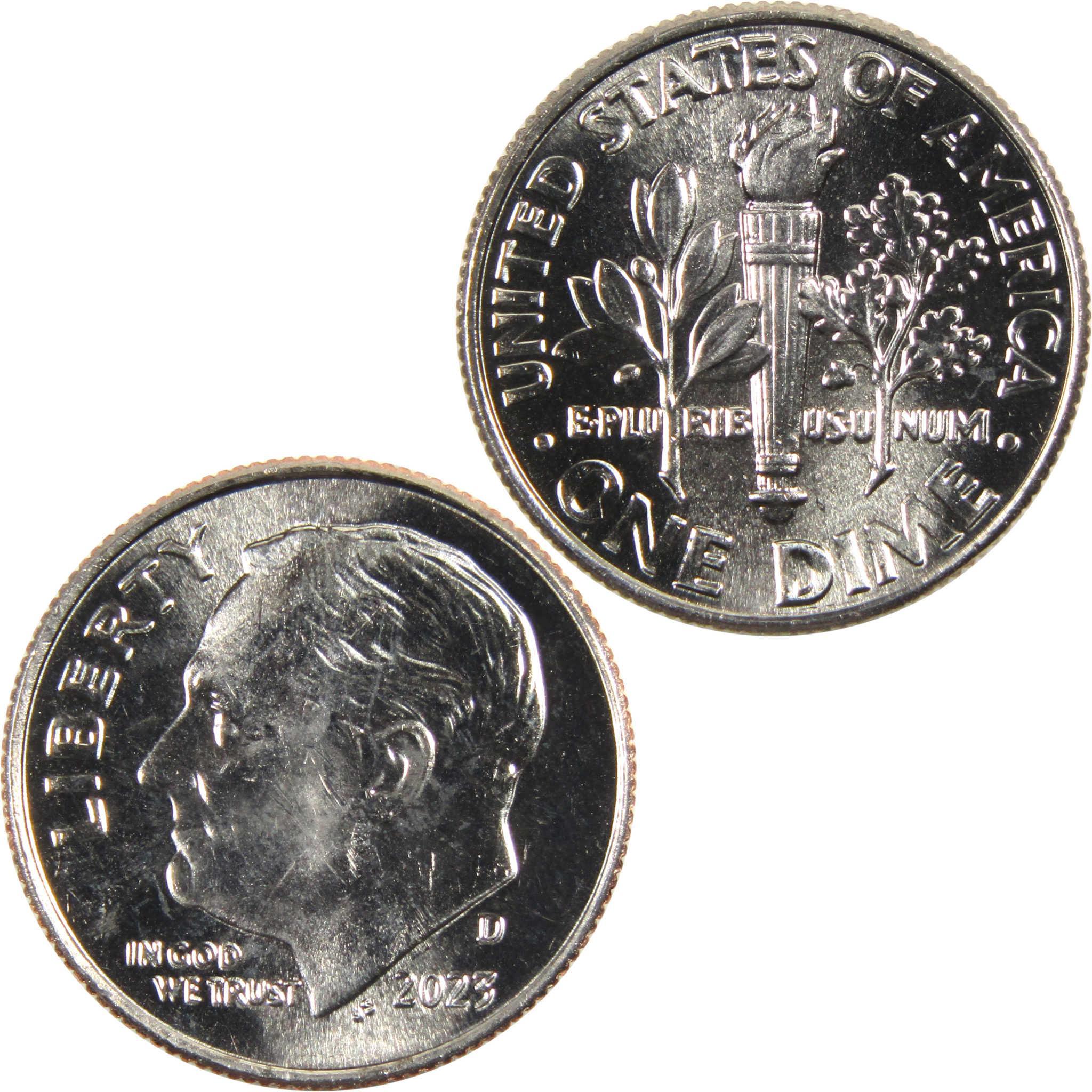 2023 D Roosevelt Dime BU Uncirculated Clad 10c Coin