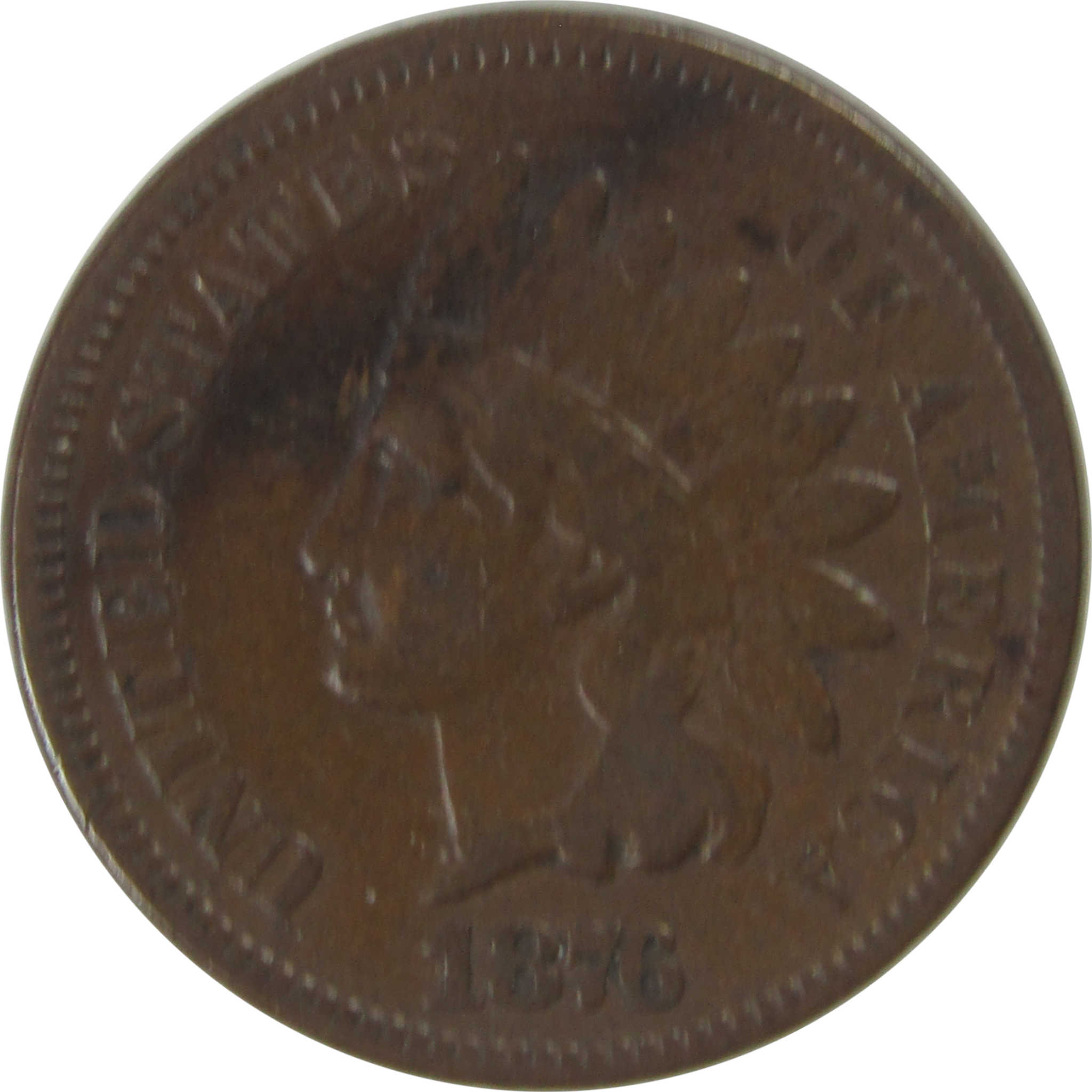 1876 Indian Head Cent VG Very Good Penny 1c Coin SKU:I23181