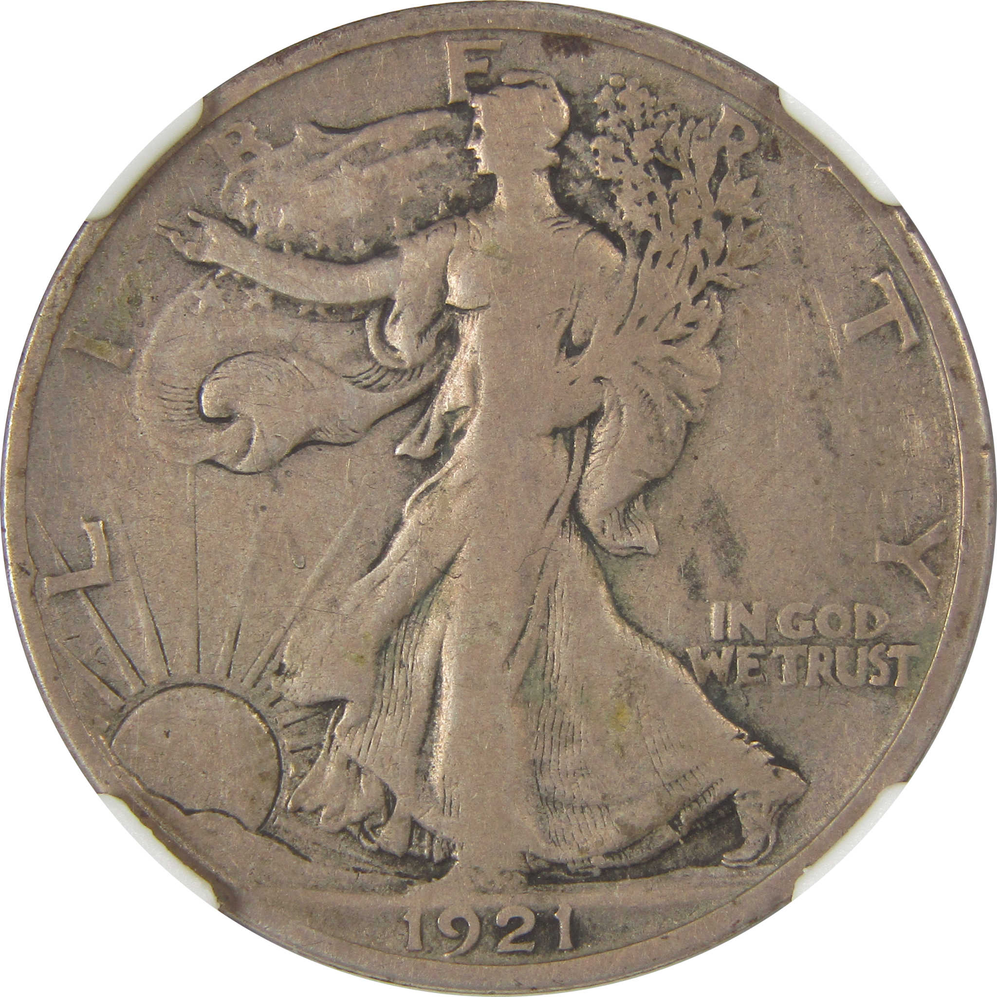 1921 S Liberty Walking Half Dollar VF 20 NGC Silver SKU:I20586