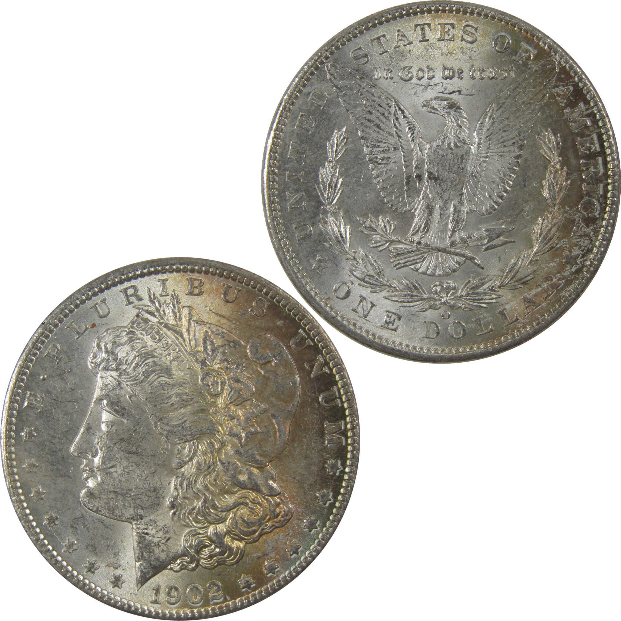 1902 O Morgan Silver Dollar Uncirculated Mint State Toned SKU:I24083