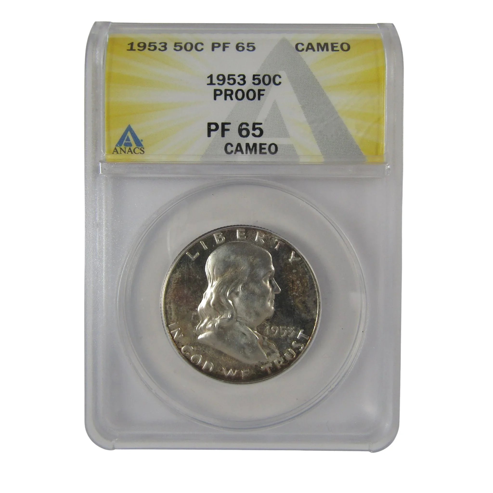 1953 Franklin Half Dollar PF 65 CAM ANACS Silver Proof SKU:I23042