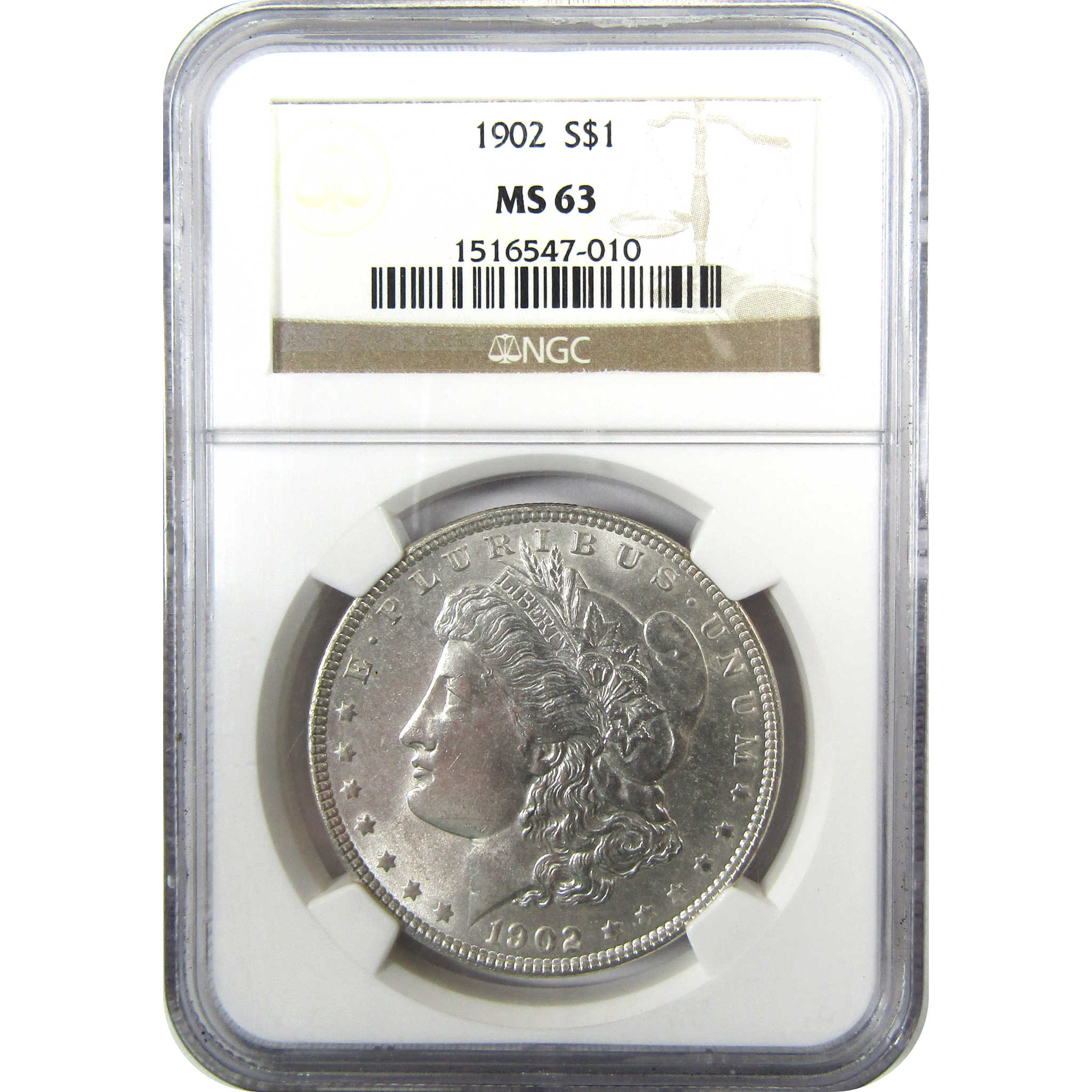 1902 Morgan Silver Dollar MS 63 NGC Uncirculated SKU:CP1052