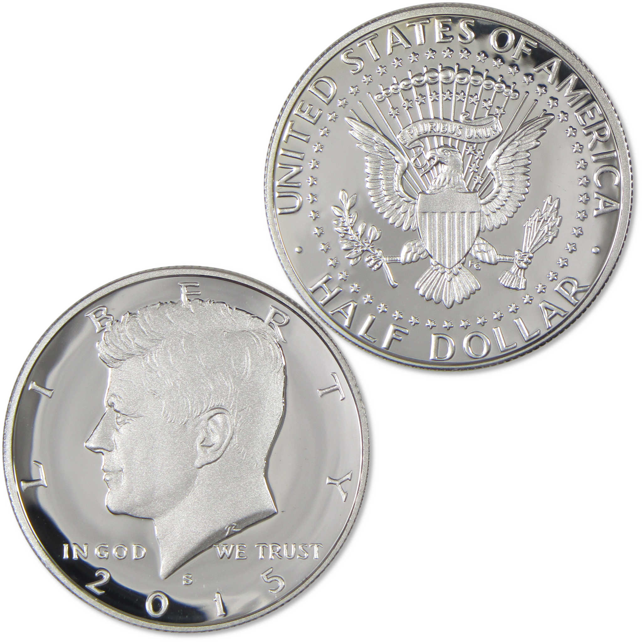 2015 S Kennedy Half Dollar Choice Proof Silver 50c Coin