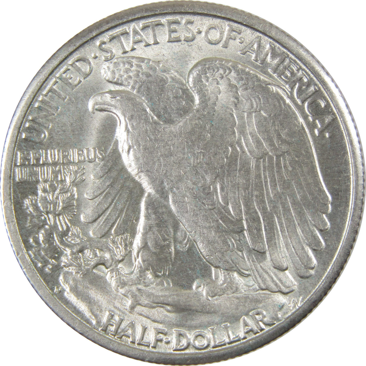 1945 D Liberty Walking Silver 50c Borderline Uncirculated SKU:I28674