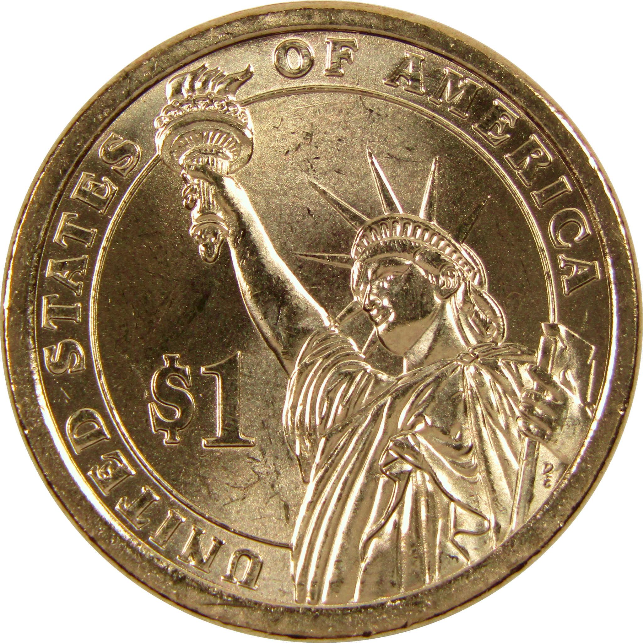 2010 P Franklin Pierce Presidential Dollar BU Uncirculated $1 Coin