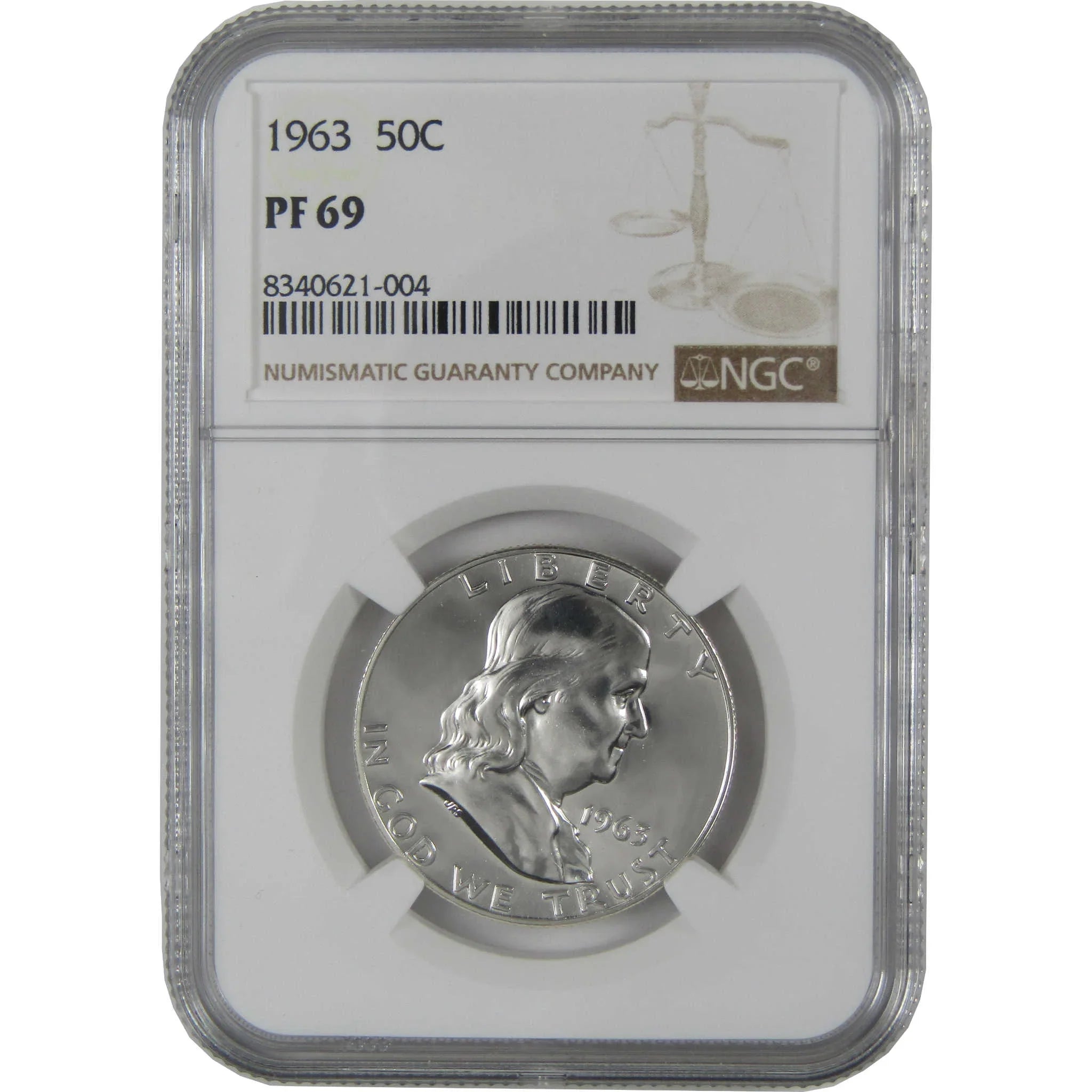 1963 Franklin Silver Half Dollar PF 69 NGC Proof 50c Coin SKU:I27434