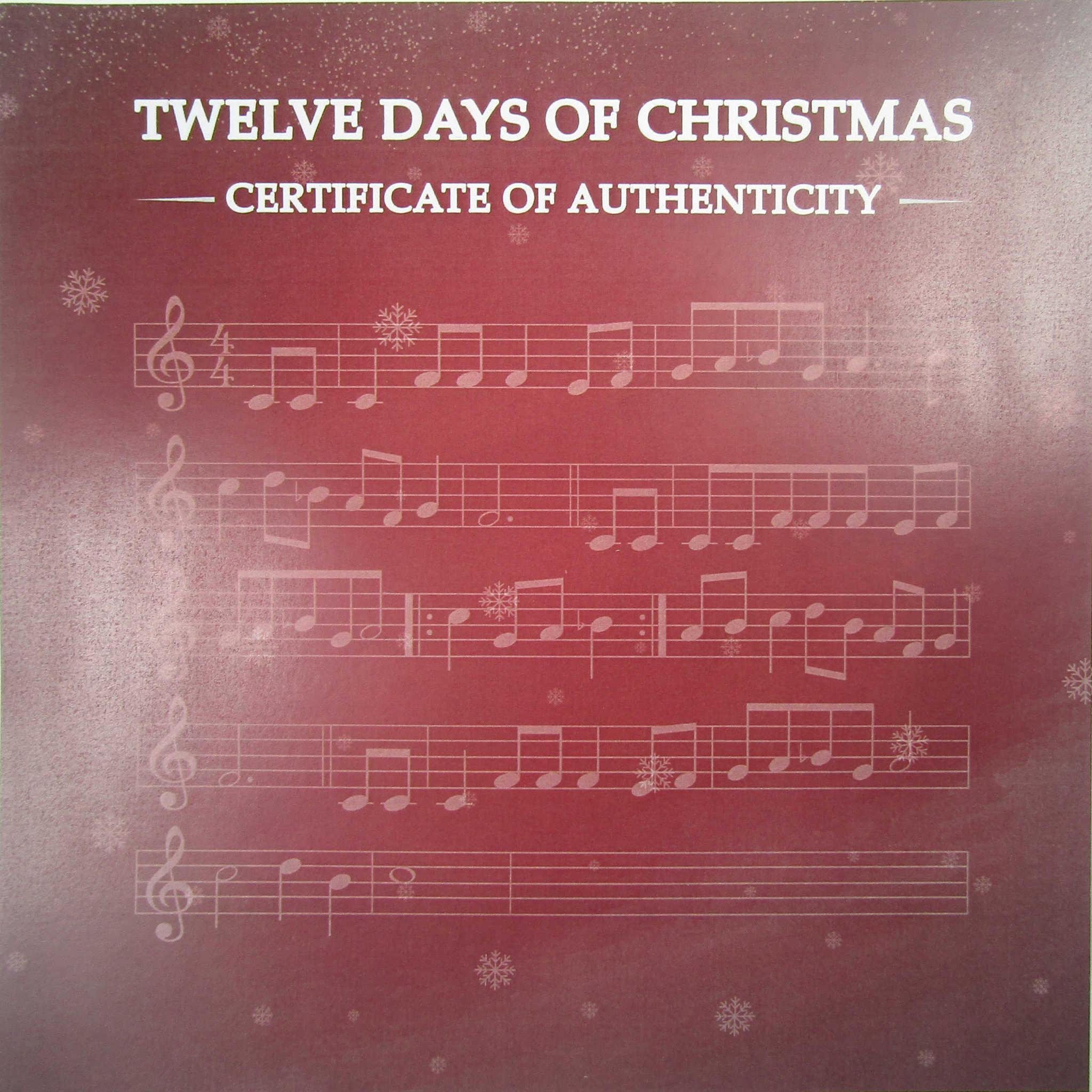 12 Days of Christmas 13 Piece Set Brilliant Uncirculated 2021 Fiji