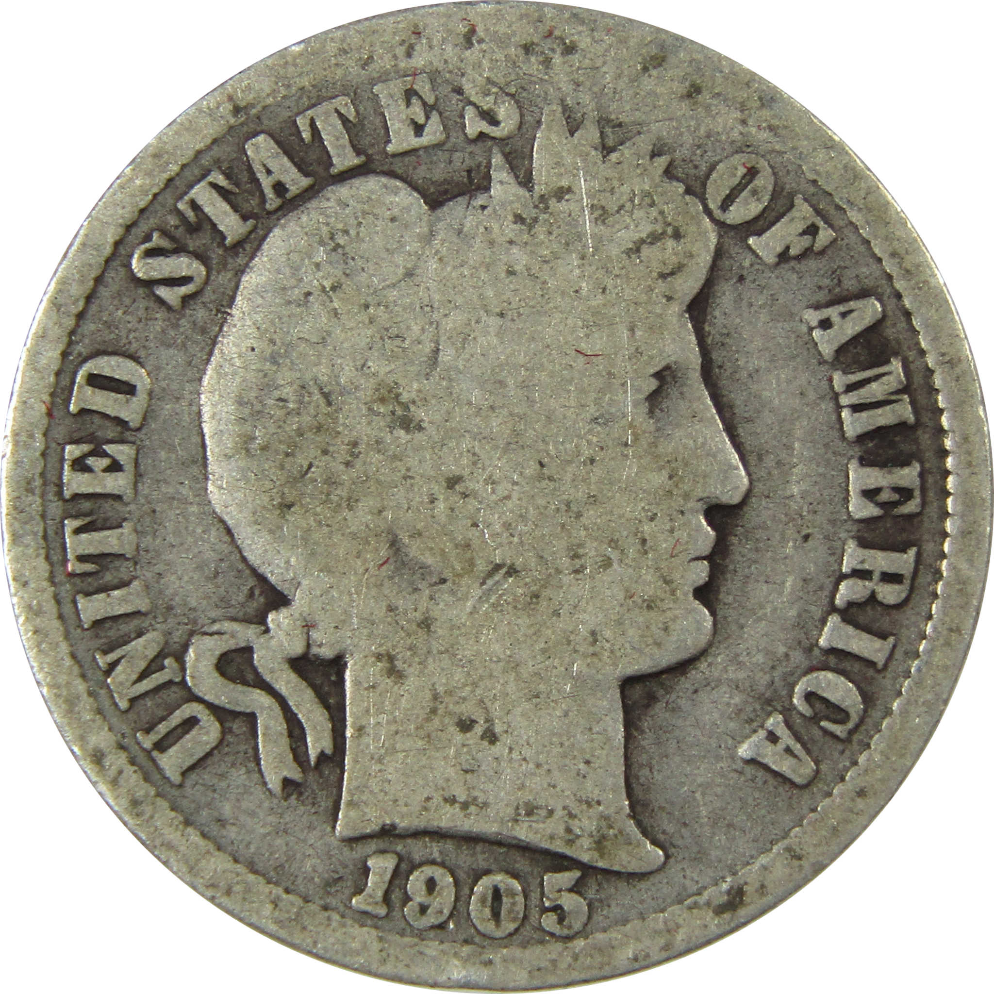 1905 O Micro O Barber Silver Dime AG About Good 10c Coin SKU:I26627