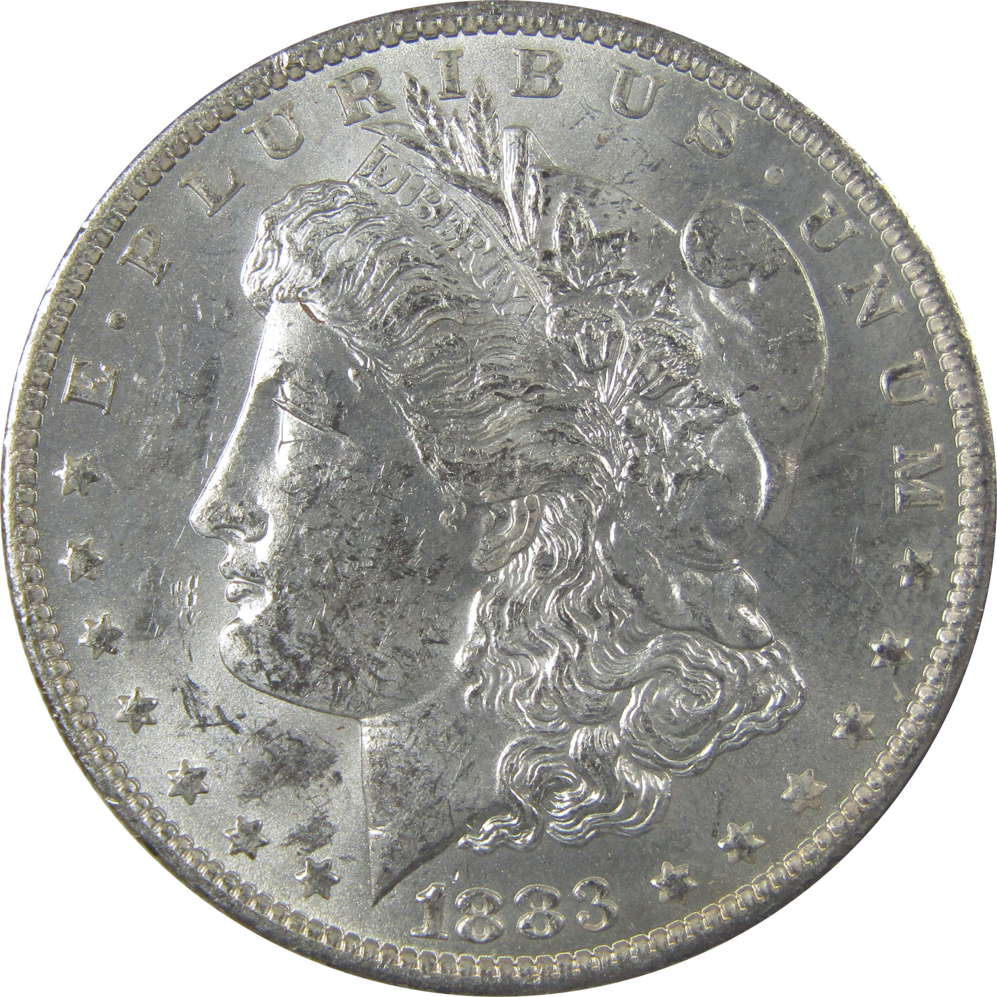 1883 O Morgan Silver Dollar Uncirculated Mint State Toned SKU:I24834