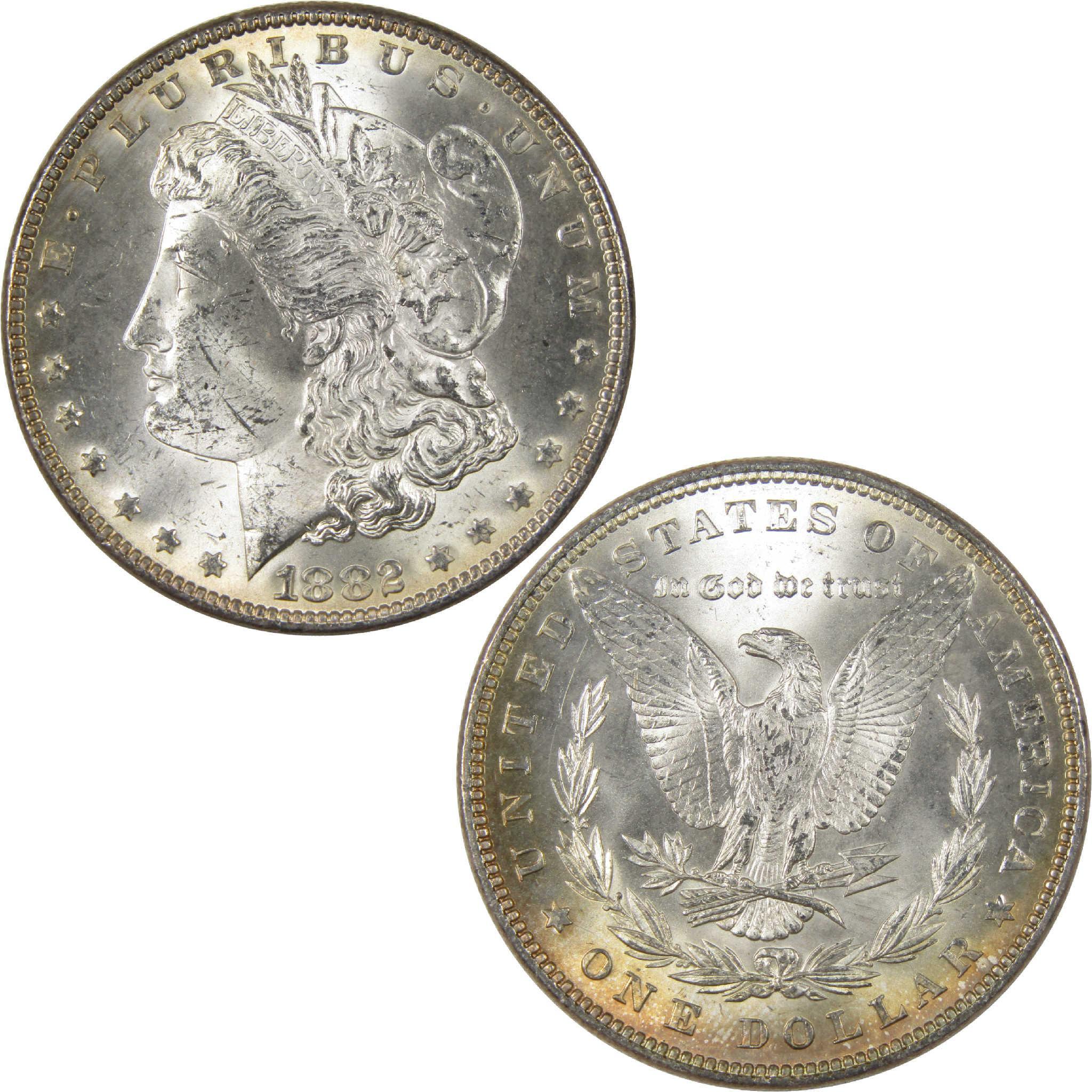 1882 Morgan Dollar Uncirculated Silver $1 Coin - Morgan coin - Morgan silver dollar - Morgan silver dollar for sale - Profile Coins & Collectibles