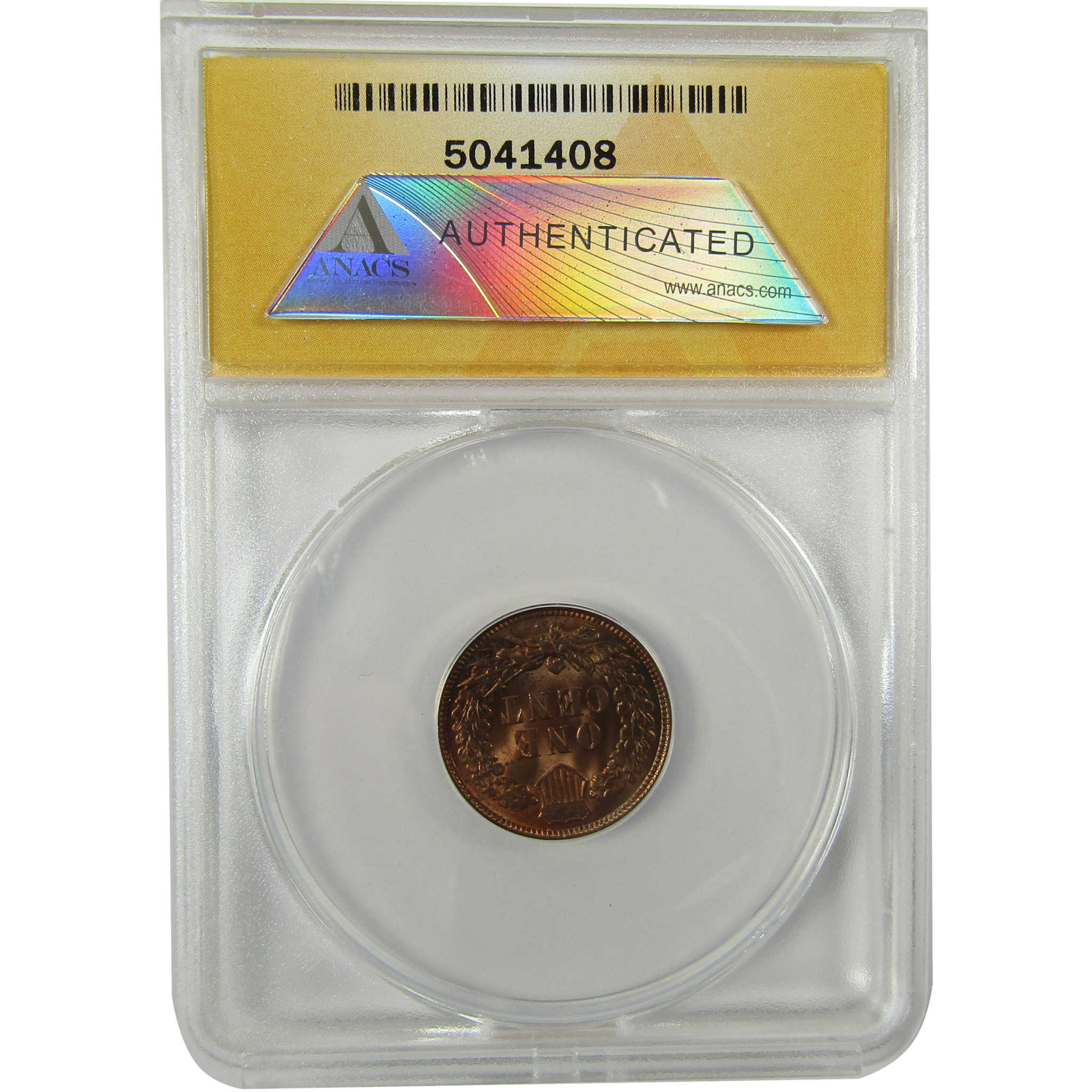 1909 Indian Head Cent MS 62 RB ANACS Uncirculated Penny SKU:I28402