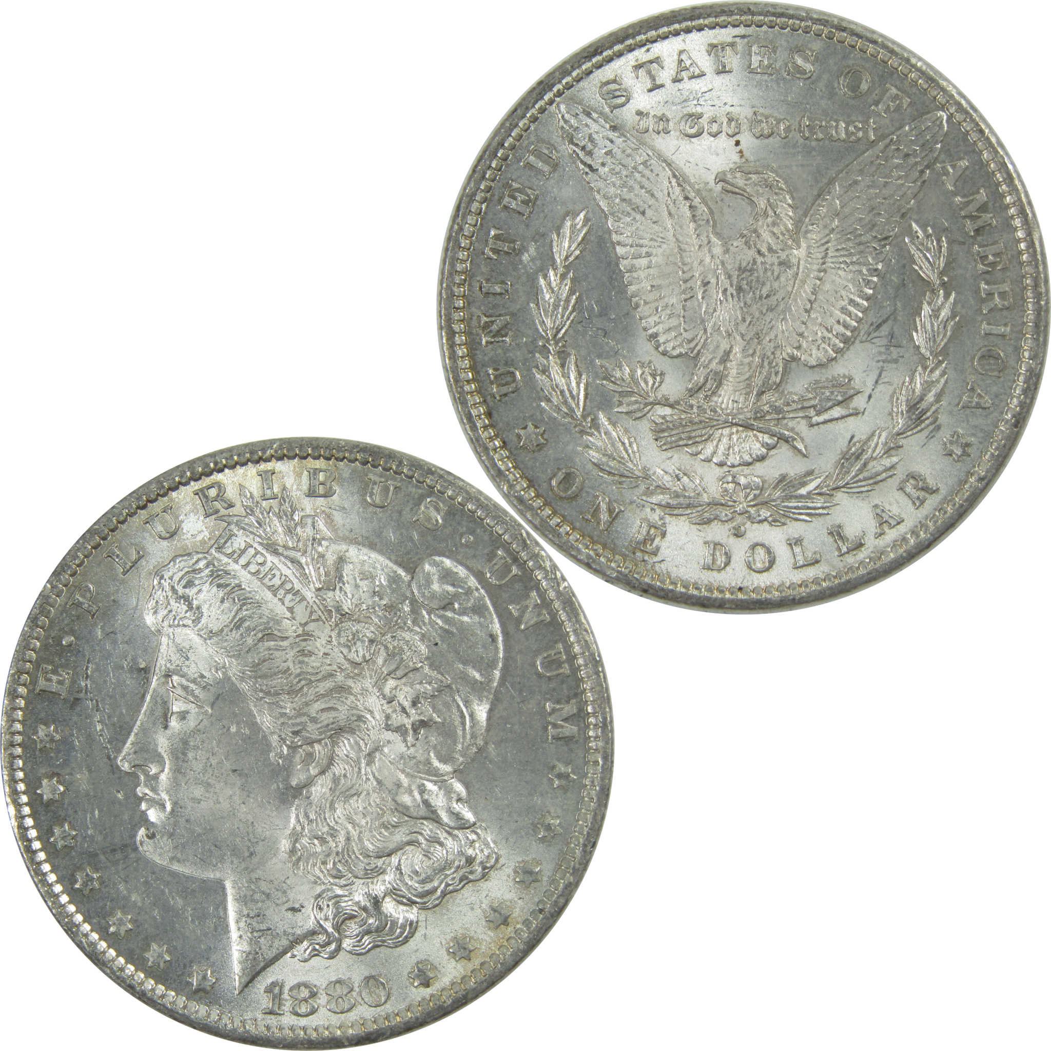 1880 O Morgan Dollar Uncirculated Silver $1 Coin SKU:I16615 - Morgan coin - Morgan silver dollar - Morgan silver dollar for sale - Profile Coins & Collectibles