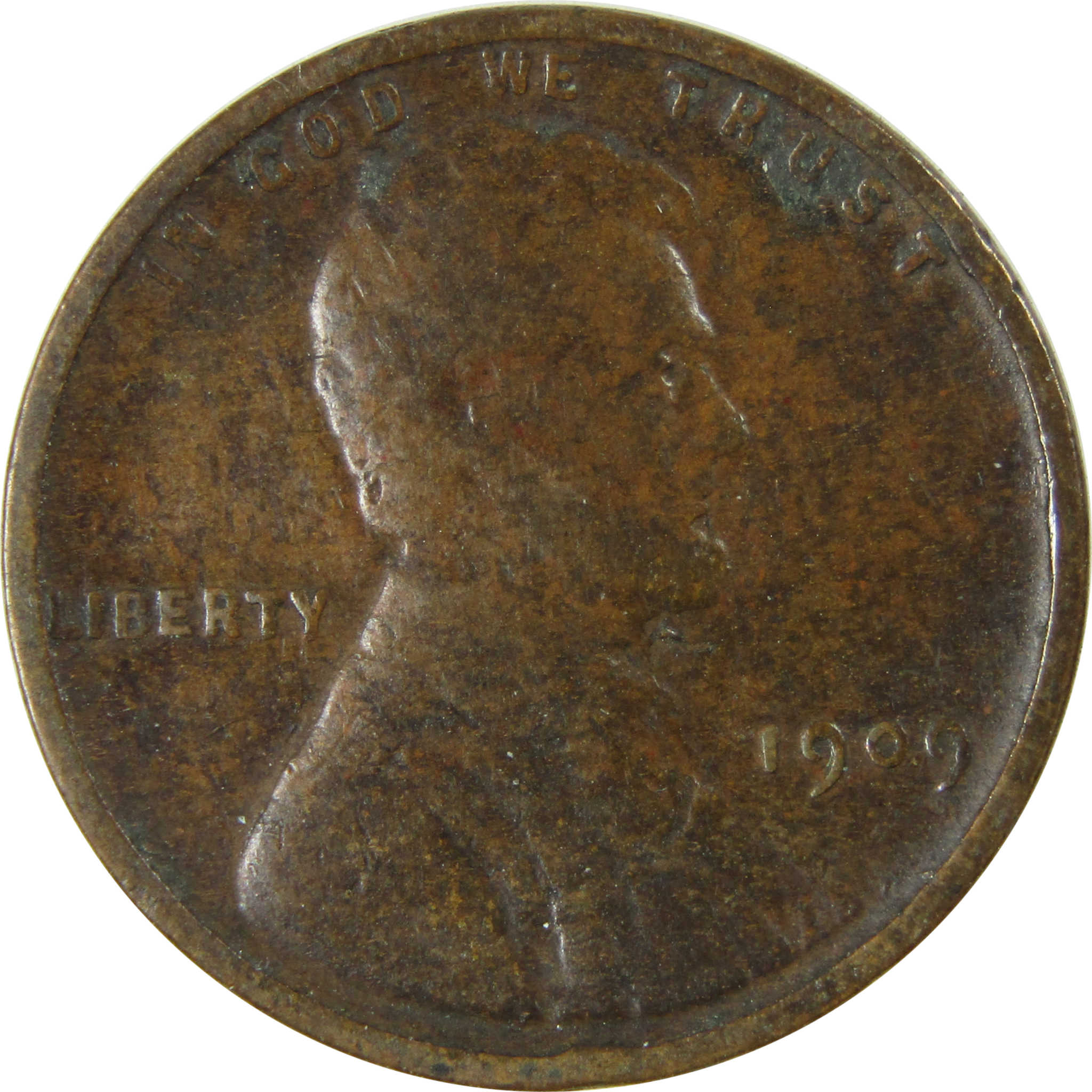 1909 VDB Lincoln Wheat Cent VG Very Good Details Penny SKU:I26315