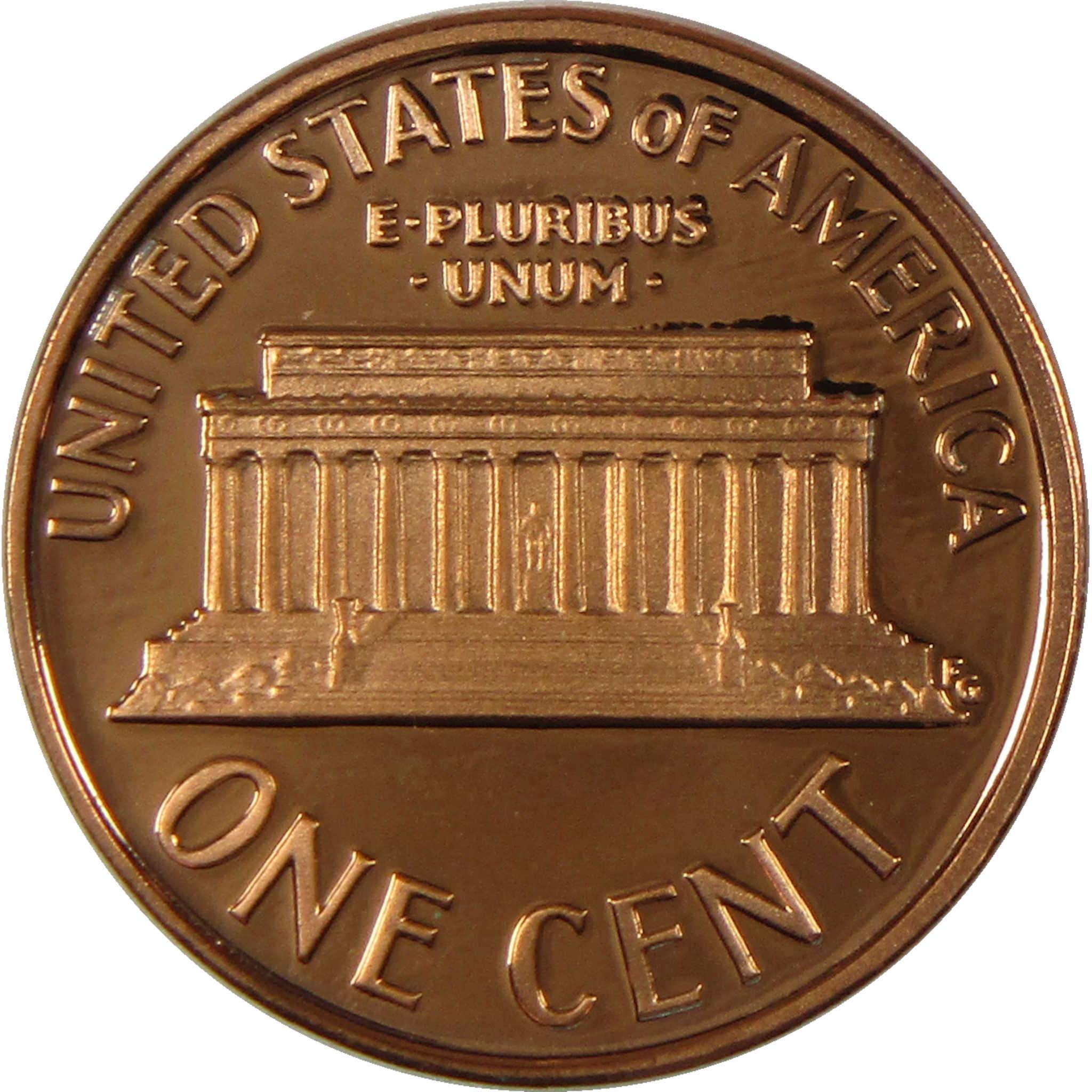 1990 S Lincoln Memorial Cent Penny Proof 1c Coin Collectible