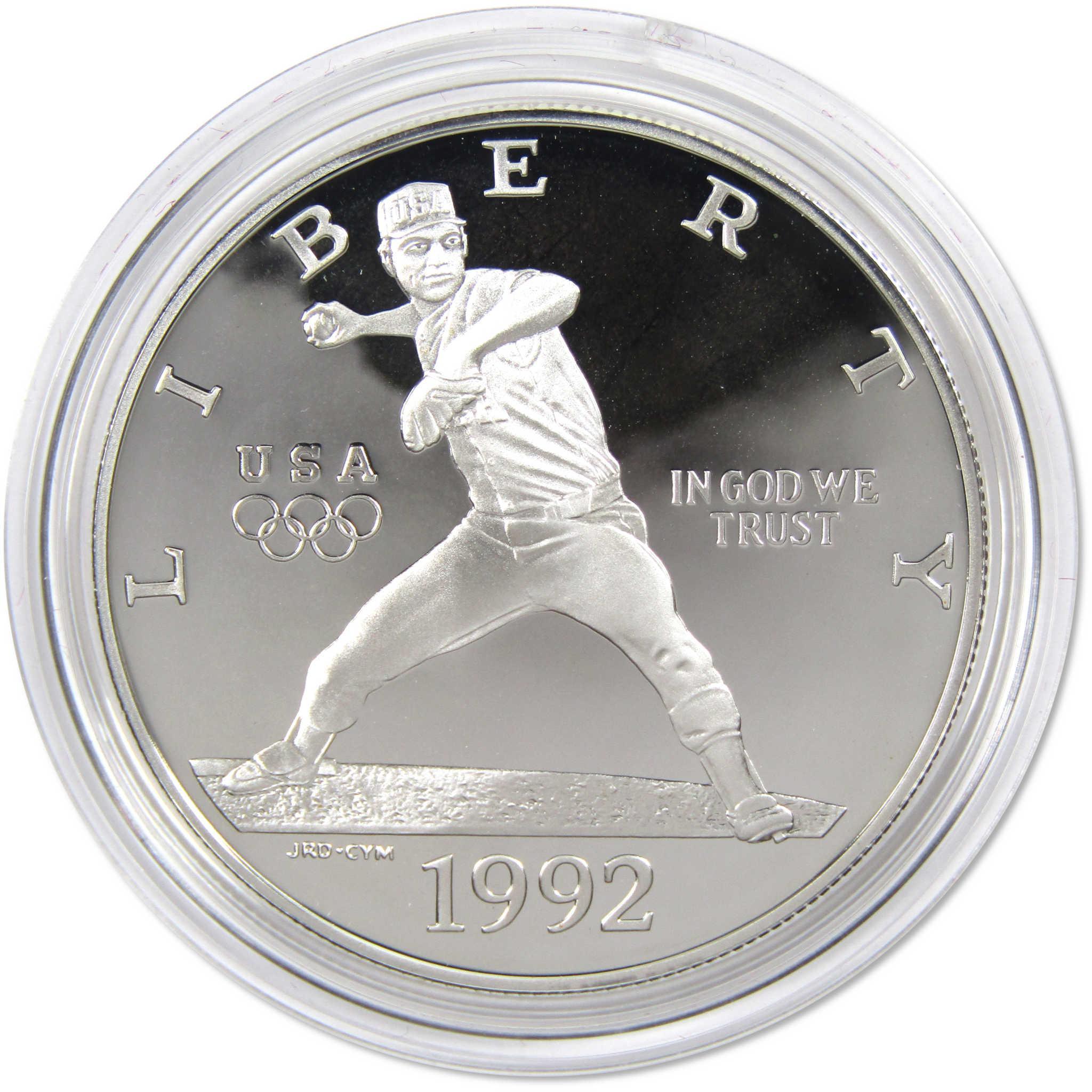 1992 S XXV Olympiad Commemorative Silver Dollar Proof $1 Coin