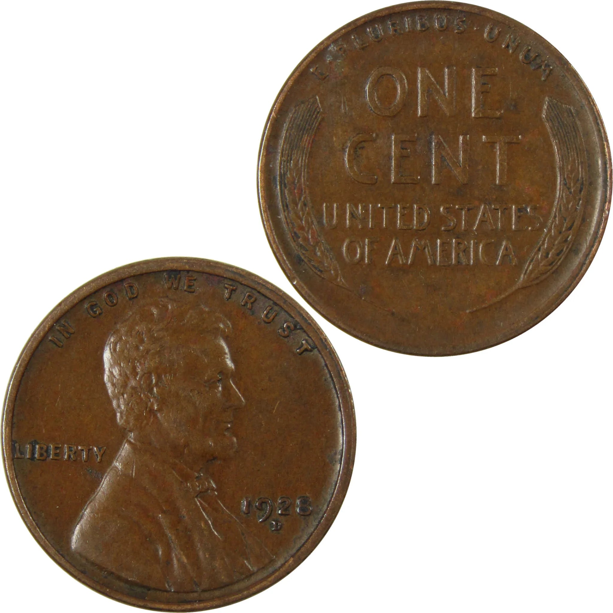 1928 D Lincoln Wheat Cent VF Very Fine Penny 1c Coin SKU:I27609