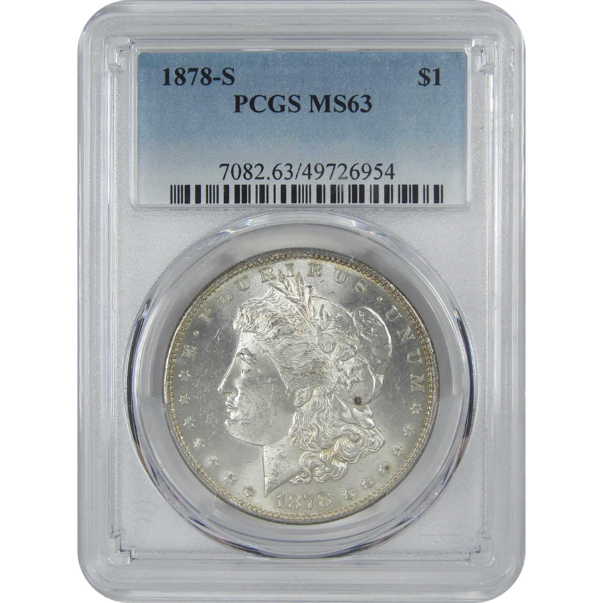 1878 S Morgan Dollar MS 63 PCGS Silver $1 Uncirculated Coin SKU:I16542 - Morgan coin - Morgan silver dollar - Morgan silver dollar for sale - Profile Coins & Collectibles