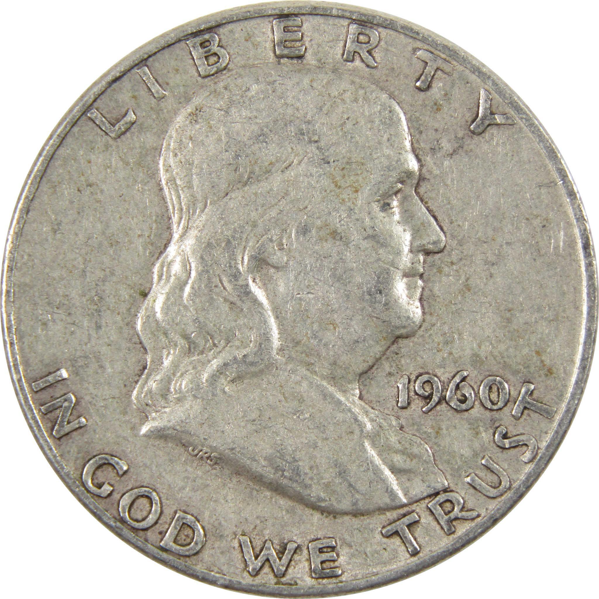 1960 D Franklin Half Dollar G Good 90% Silver 50c Coin