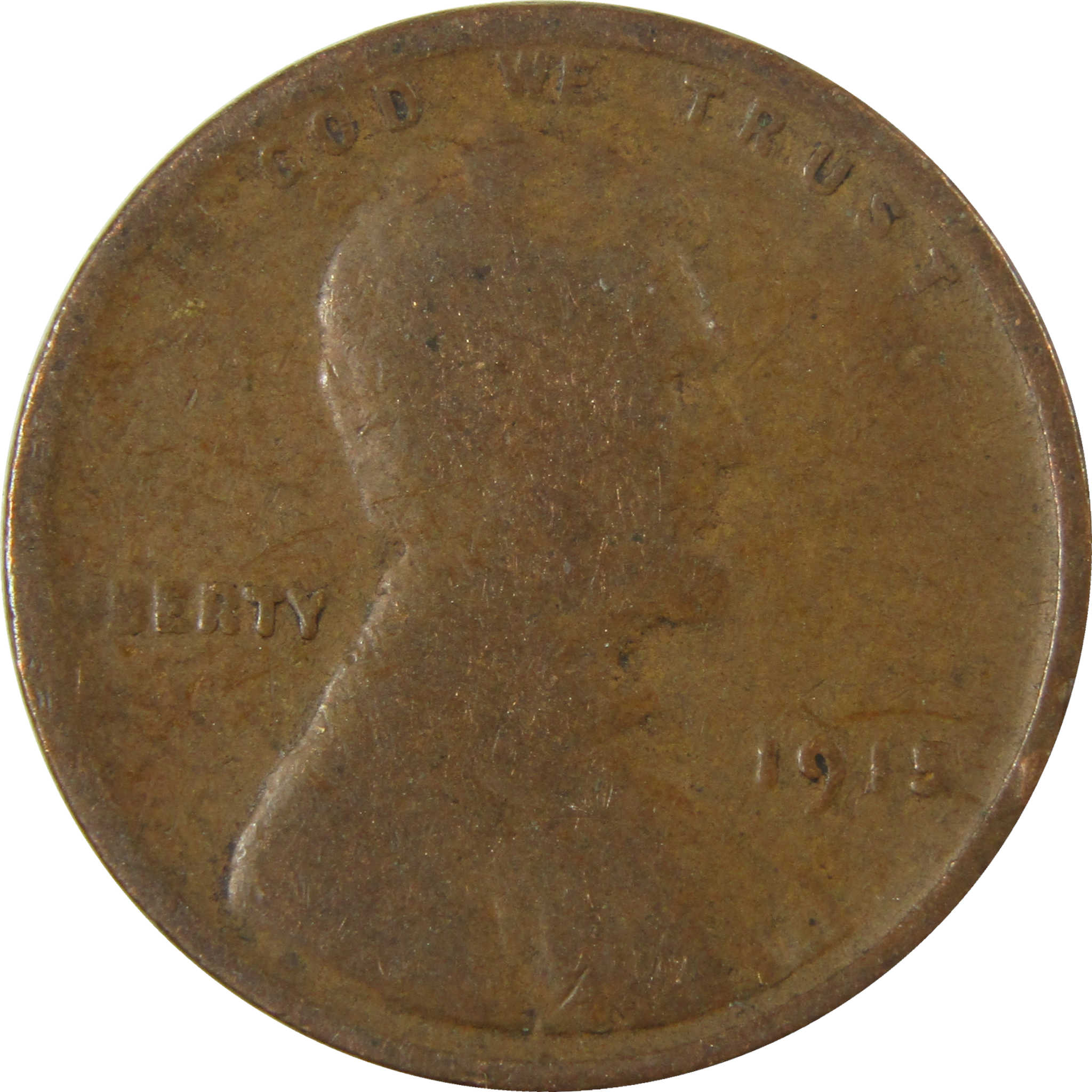 1915 Lincoln Wheat Cent G Good Penny 1c Coin Collectible SKU:I27171