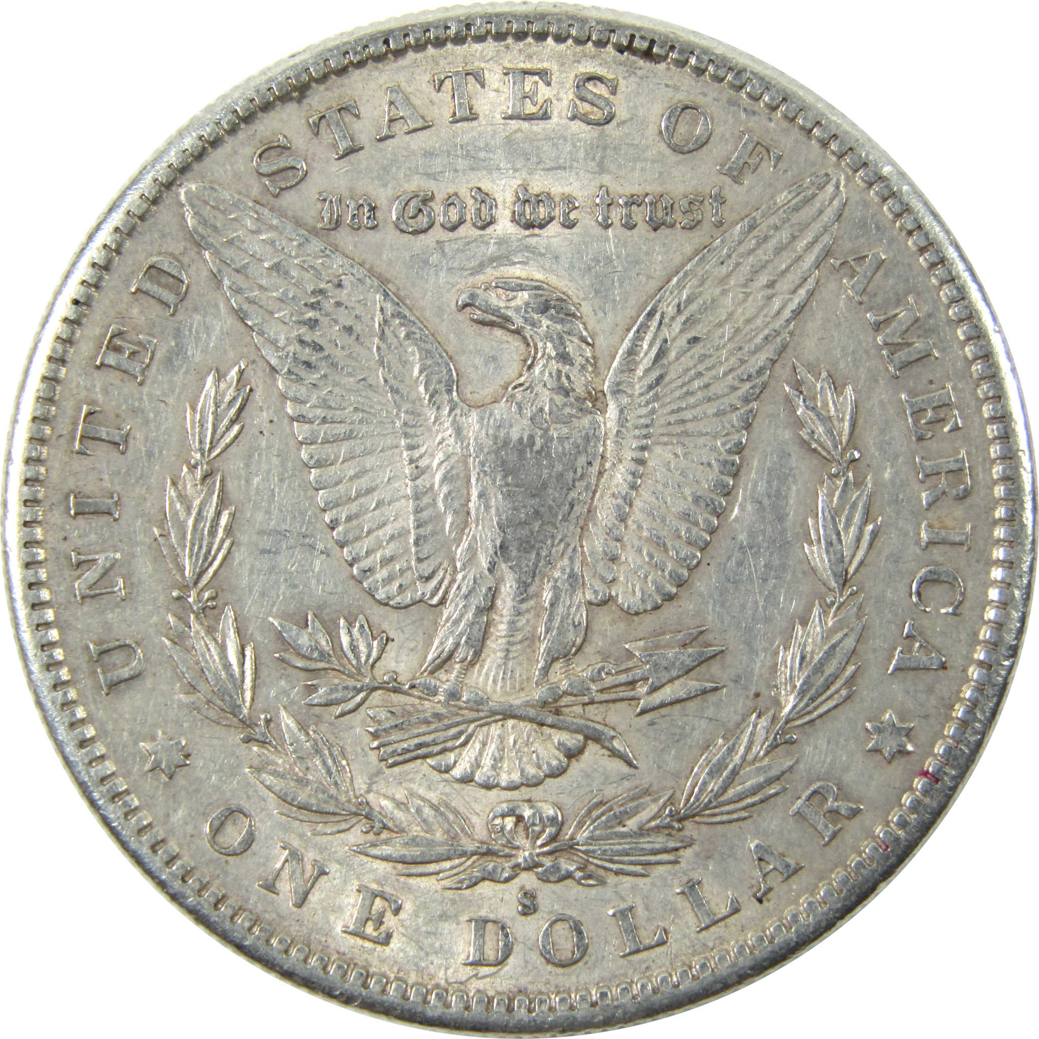 1890 S Morgan Dollar AU About Uncirculated Silver $1 Coin SKU:I14191 - Morgan coin - Morgan silver dollar - Morgan silver dollar for sale - Profile Coins & Collectibles
