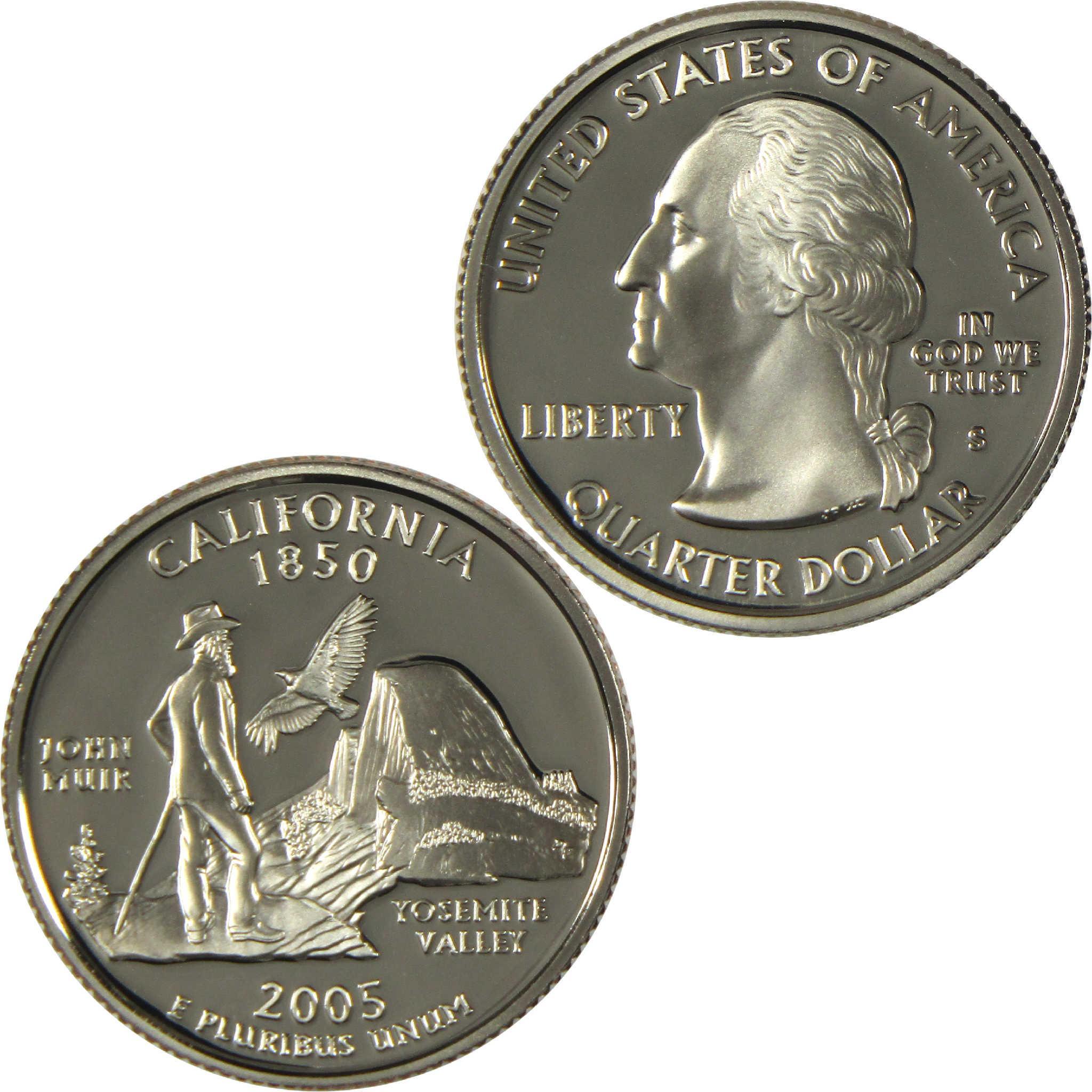 2005 S California State Clad Quarter Proof 25c Coin Collectible