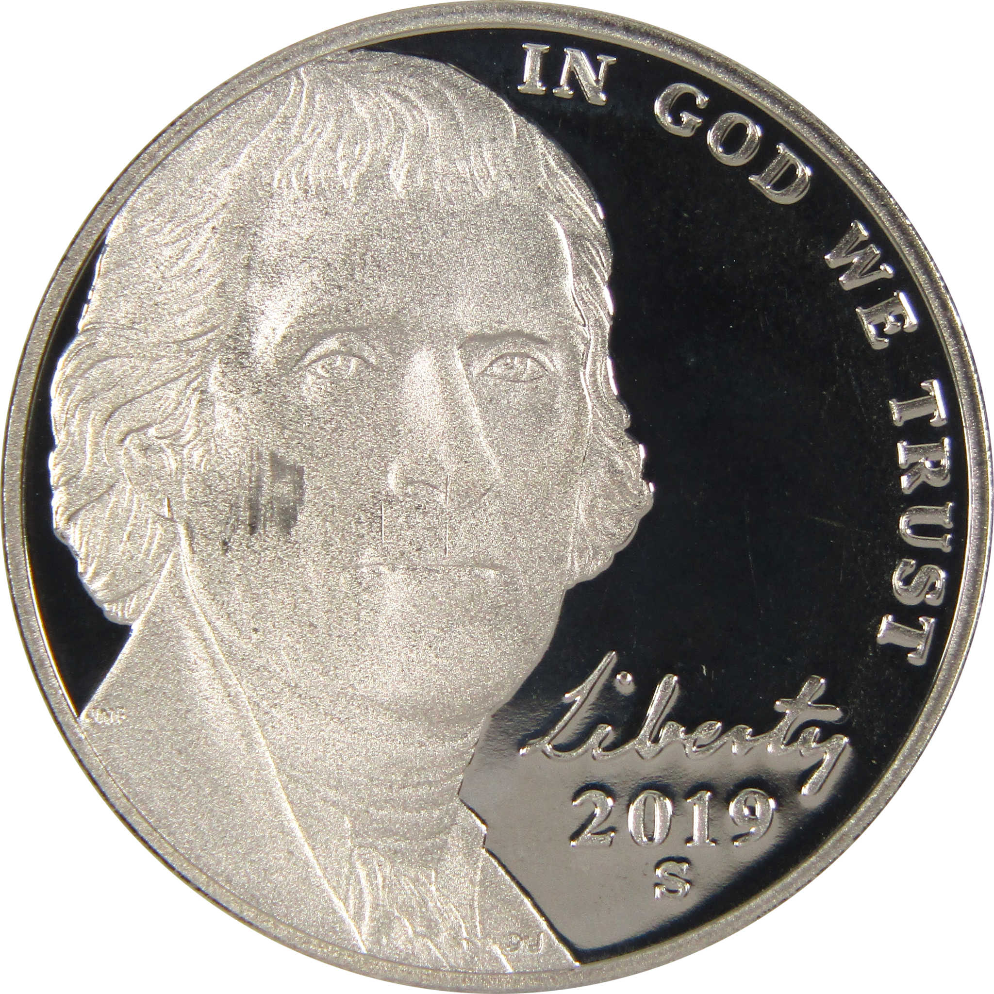 2019 S Jefferson Nickel 5c Proof Coin