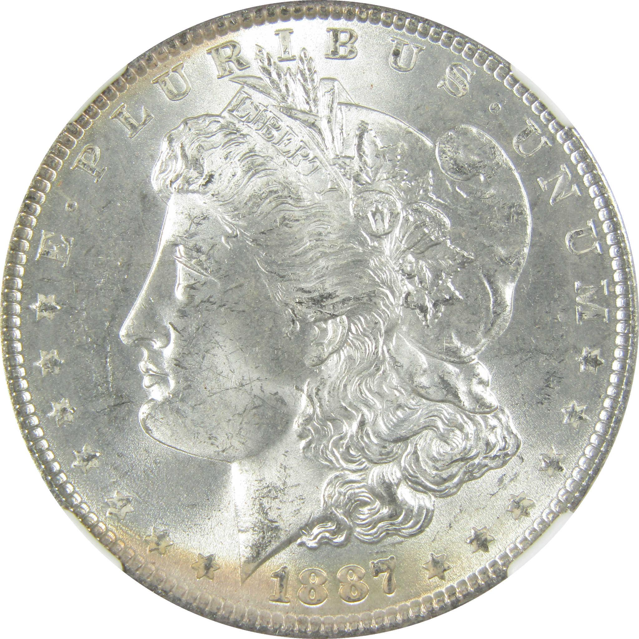 1887 Morgan Silver Dollar MS 63 NGC Uncirculated $1 Coin SKU:I27557 - Morgan coin - Morgan silver dollar - Morgan silver dollar for sale - Profile Coins & Collectibles