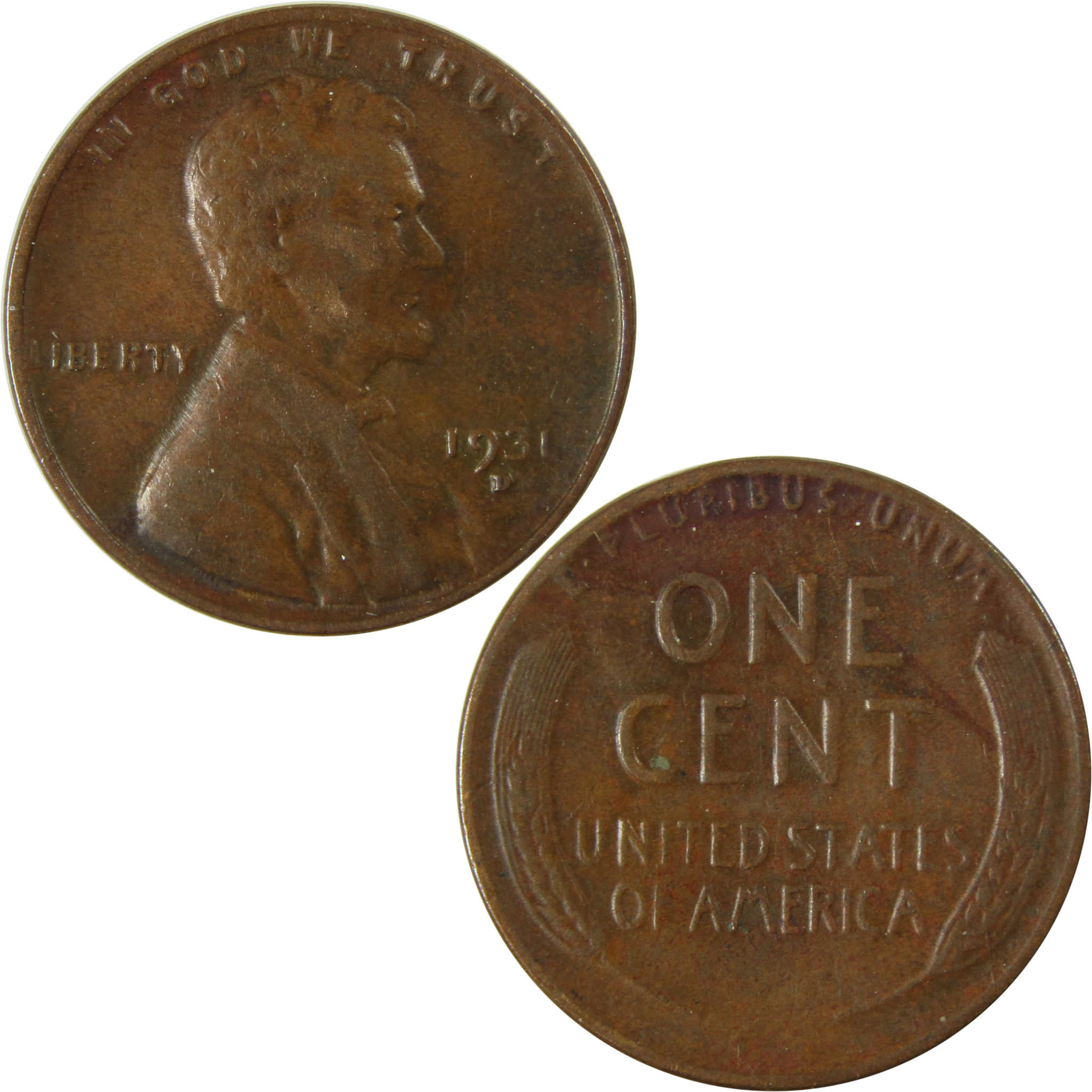 1931 D Lincoln Wheat Cent VF Very Fine Penny 1c Coin SKU:I26488