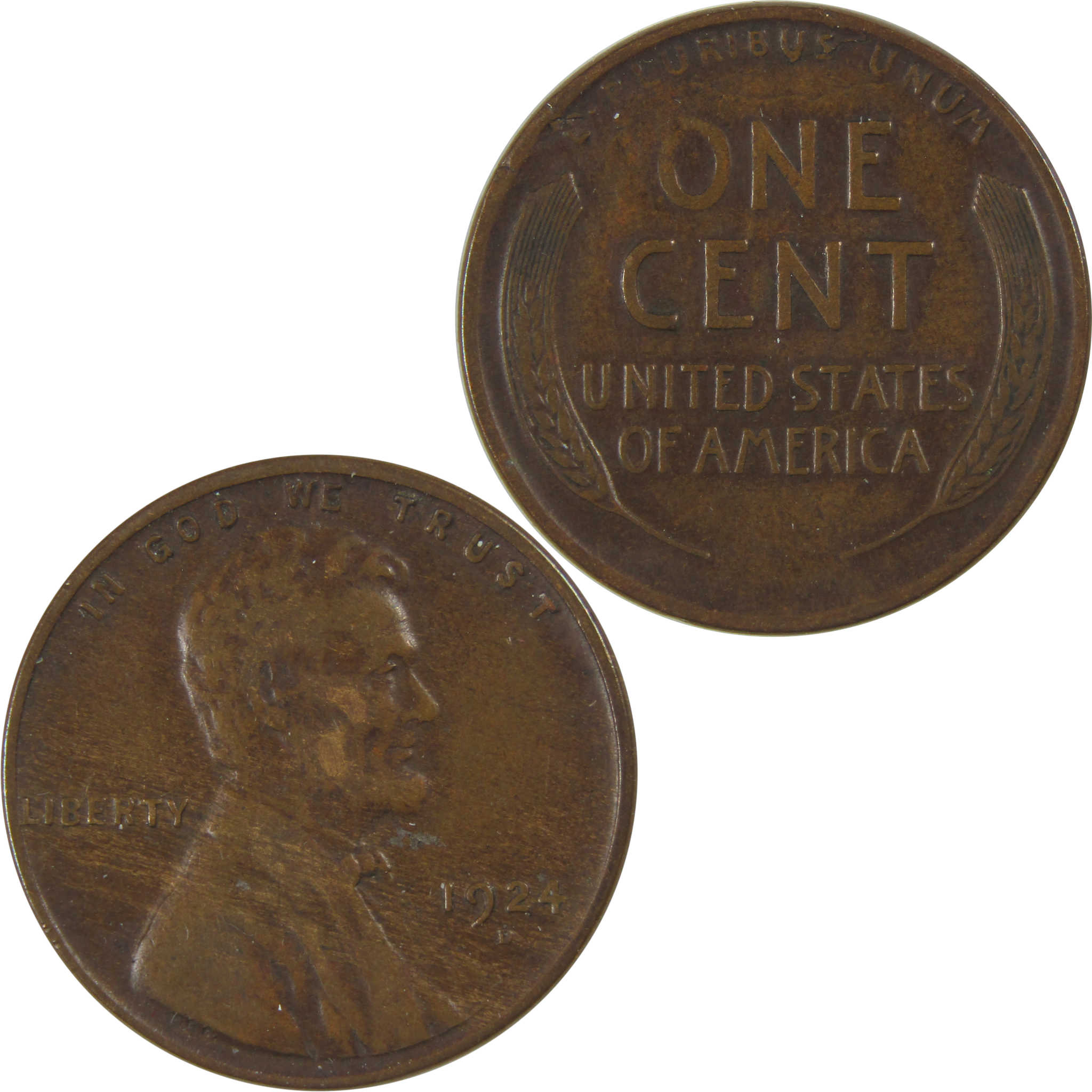 1924 D Lincoln Wheat Cent VF Very Fine Penny 1c Coin SKU:I23747