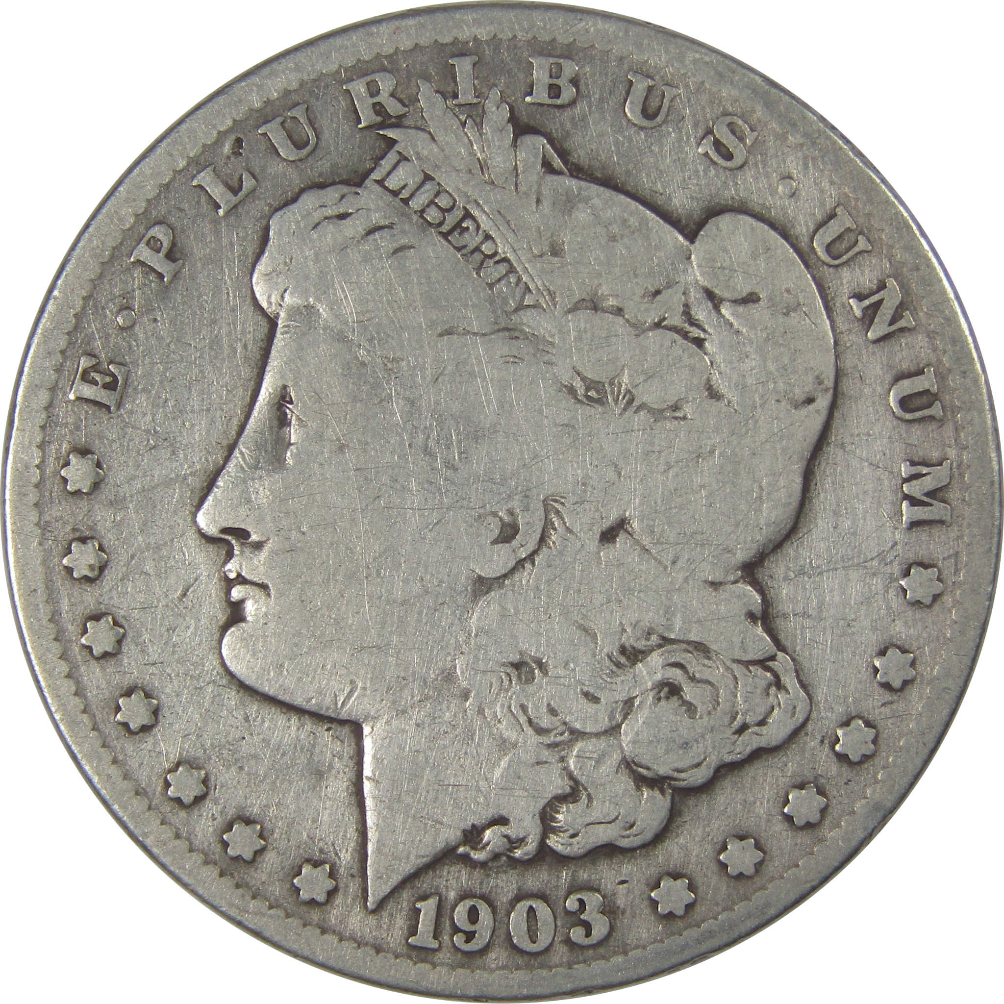 1903 S Morgan Dollar VG Very Good Details Silver $1 Coin SKU:I22816 - Morgan coin - Morgan silver dollar - Morgan silver dollar for sale - Profile Coins & Collectibles