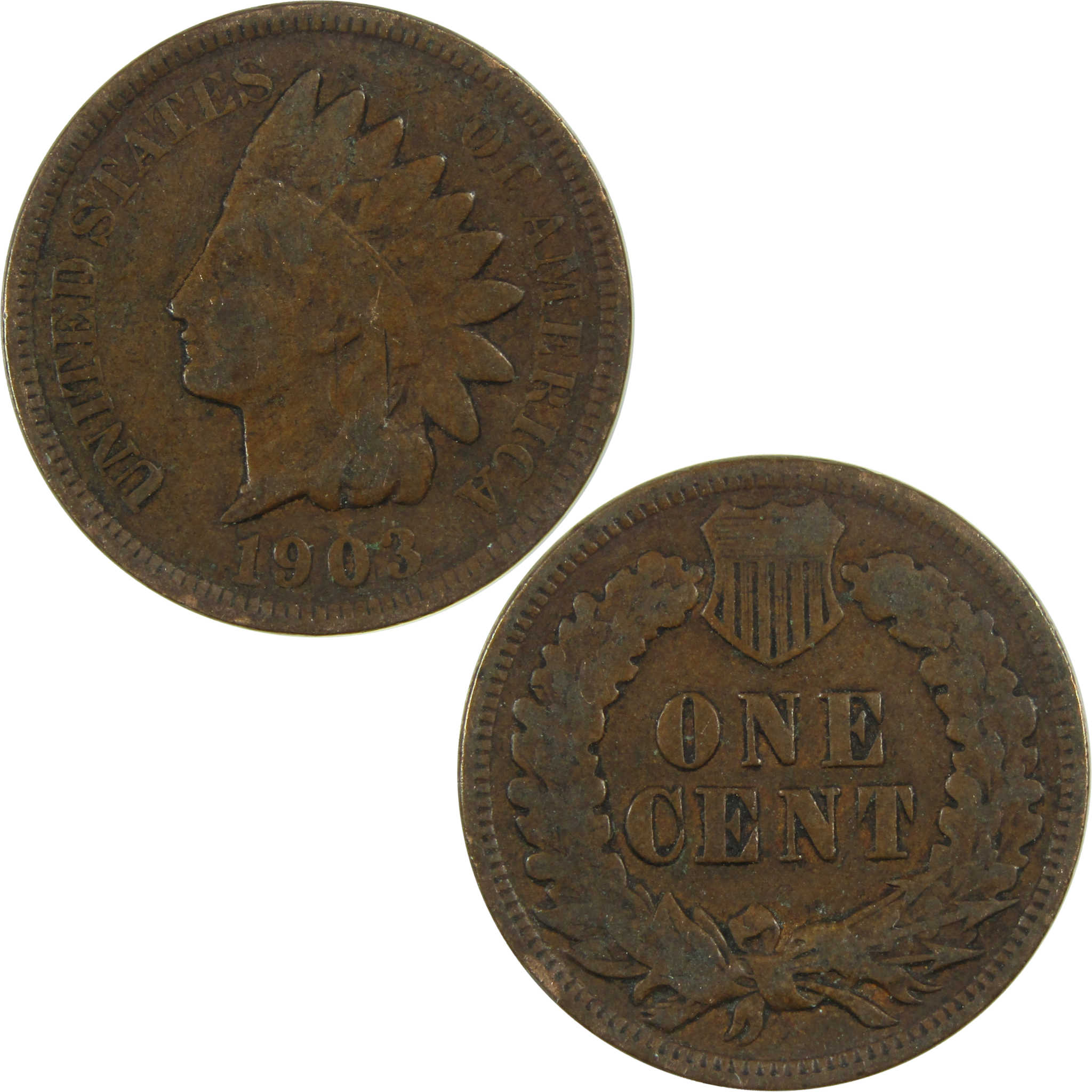 1903 Indian Head Cent G Good Penny 1c Coin SKU:I27028