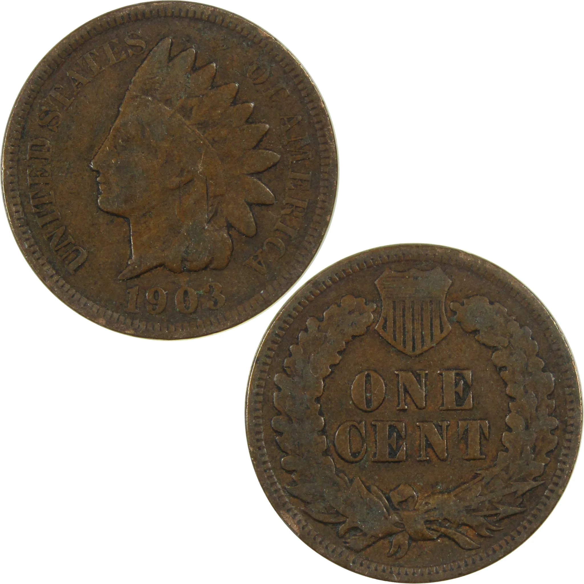 1903 Indian Head Cent G Good Penny 1c Coin SKU:I27028